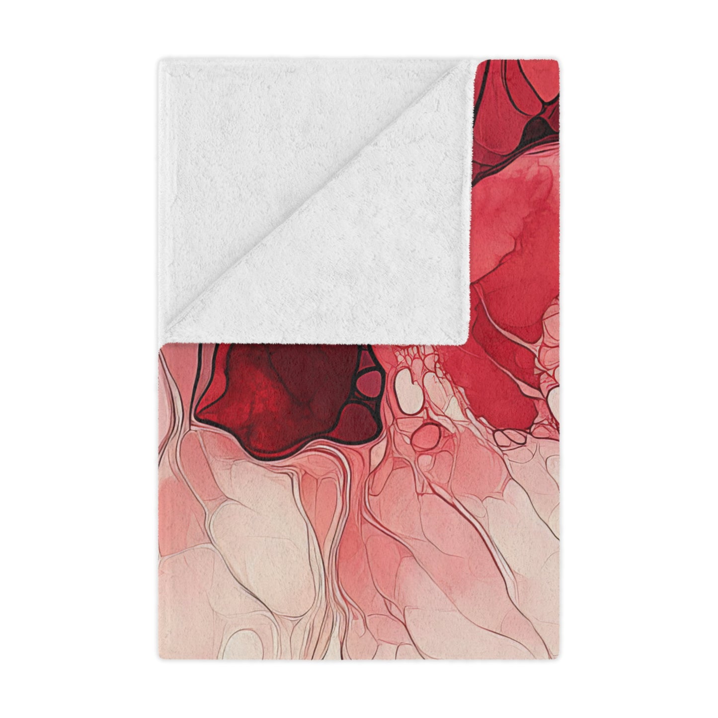 Cherry Storm. Cozy Artistic Microfiber Blanket -