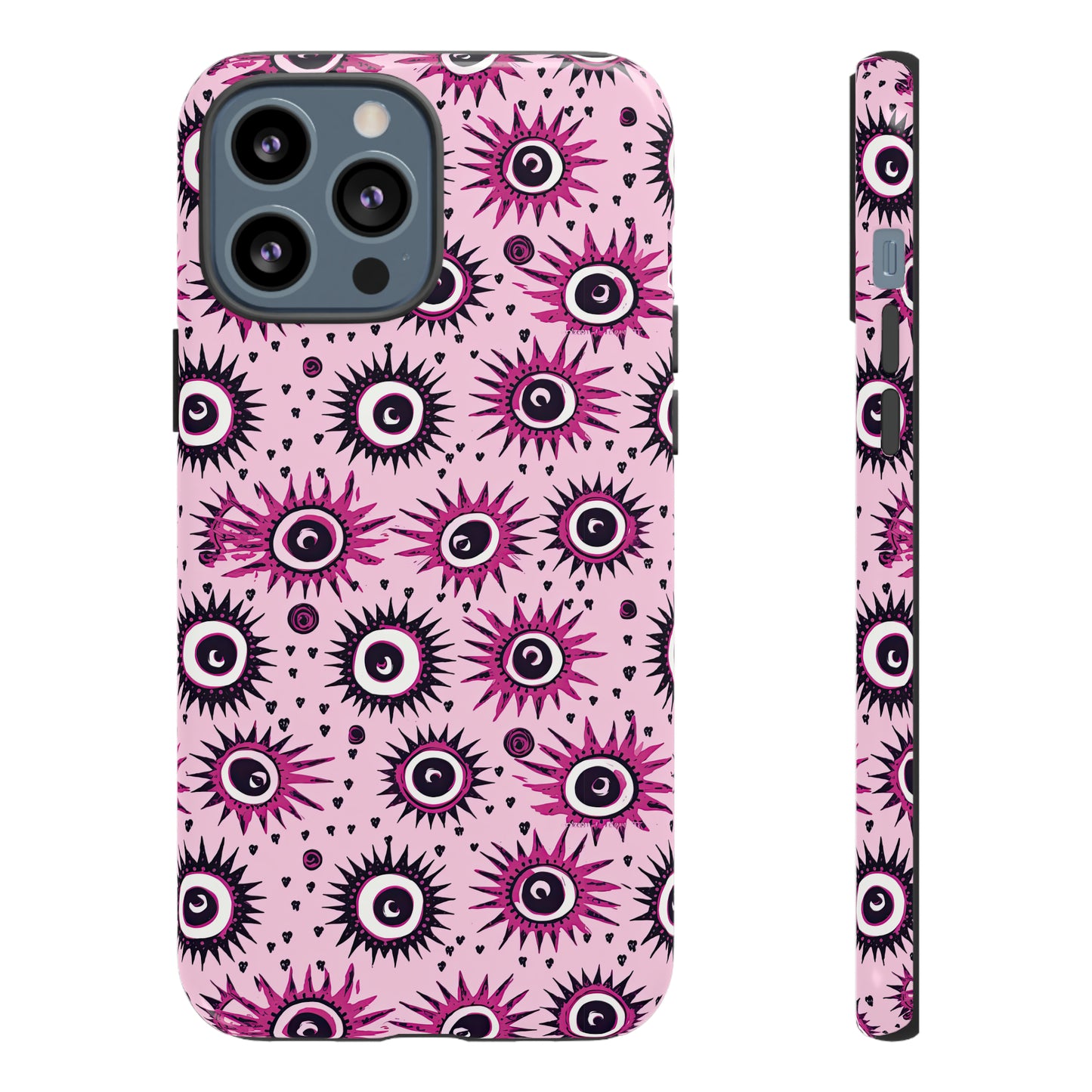 Evil Pink Eye. Evil eye Inspired phone case. – Artistic Expression Meets ProtectionTough Cases