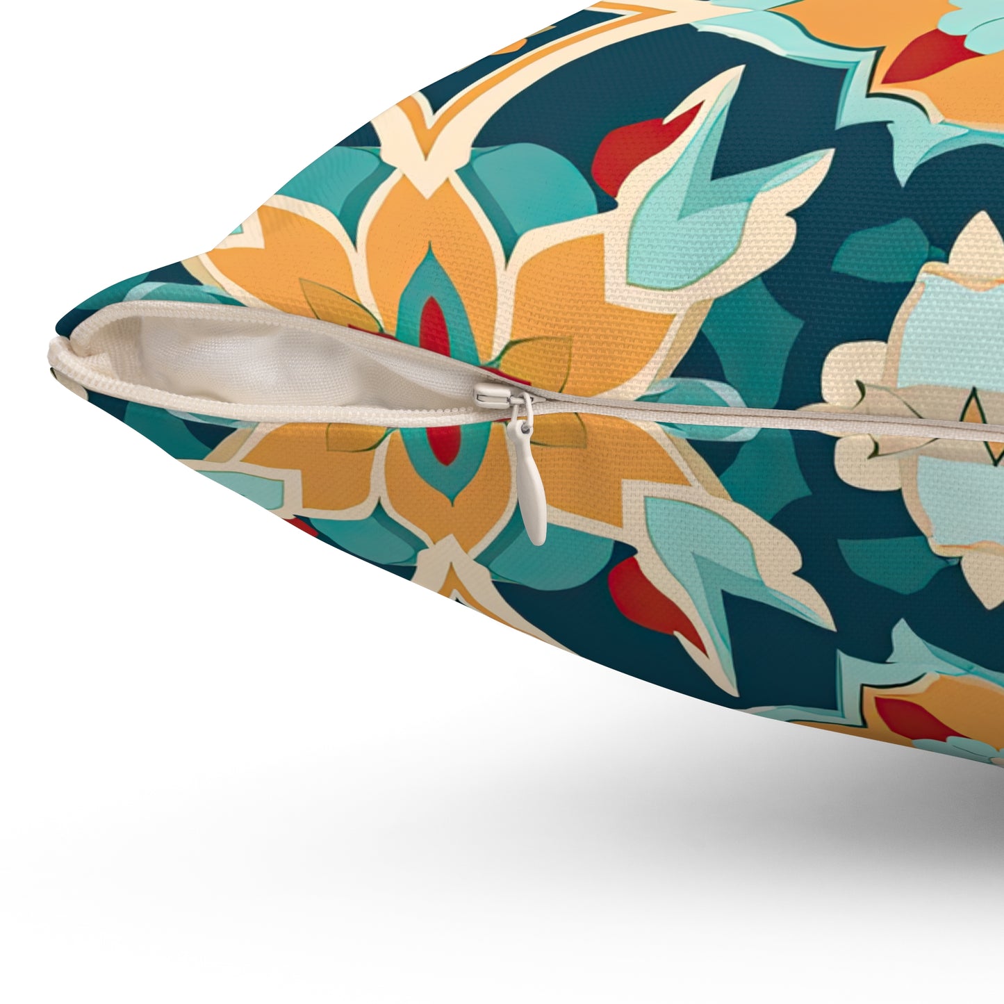 Serenade in Souk. Spun Polyester Square Pillow