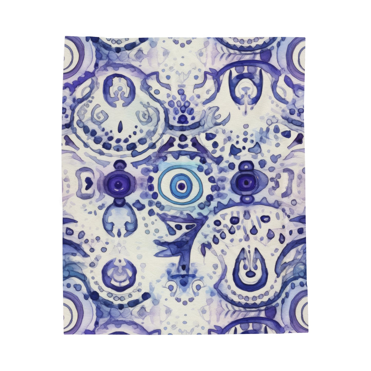 Hamsa Enigma. Velveteen Plush Blanket.