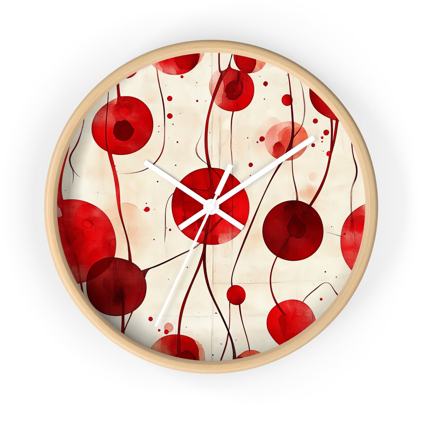 Vintage Cherry Wall Clock - Artistic Home Decor