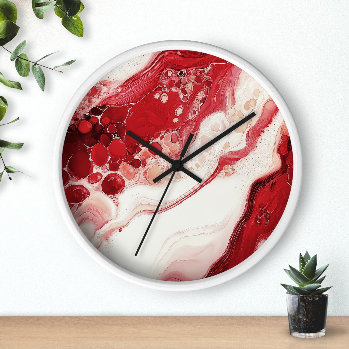 Cherry Aurora. Wall Clock - Artistic Home Decor