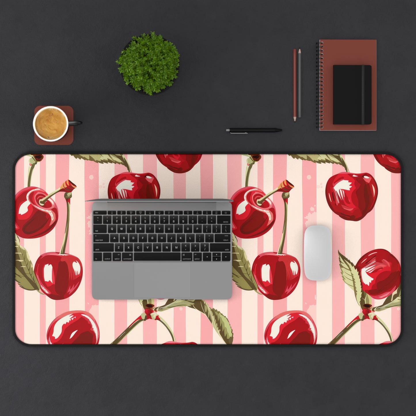 Blossom Cherry Desk Mat - Stylish Office Organizer