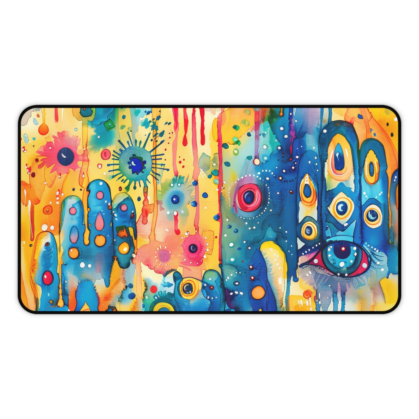 Aurora Talisman Hamsa. Desk Mat - Stylish Office Organizer