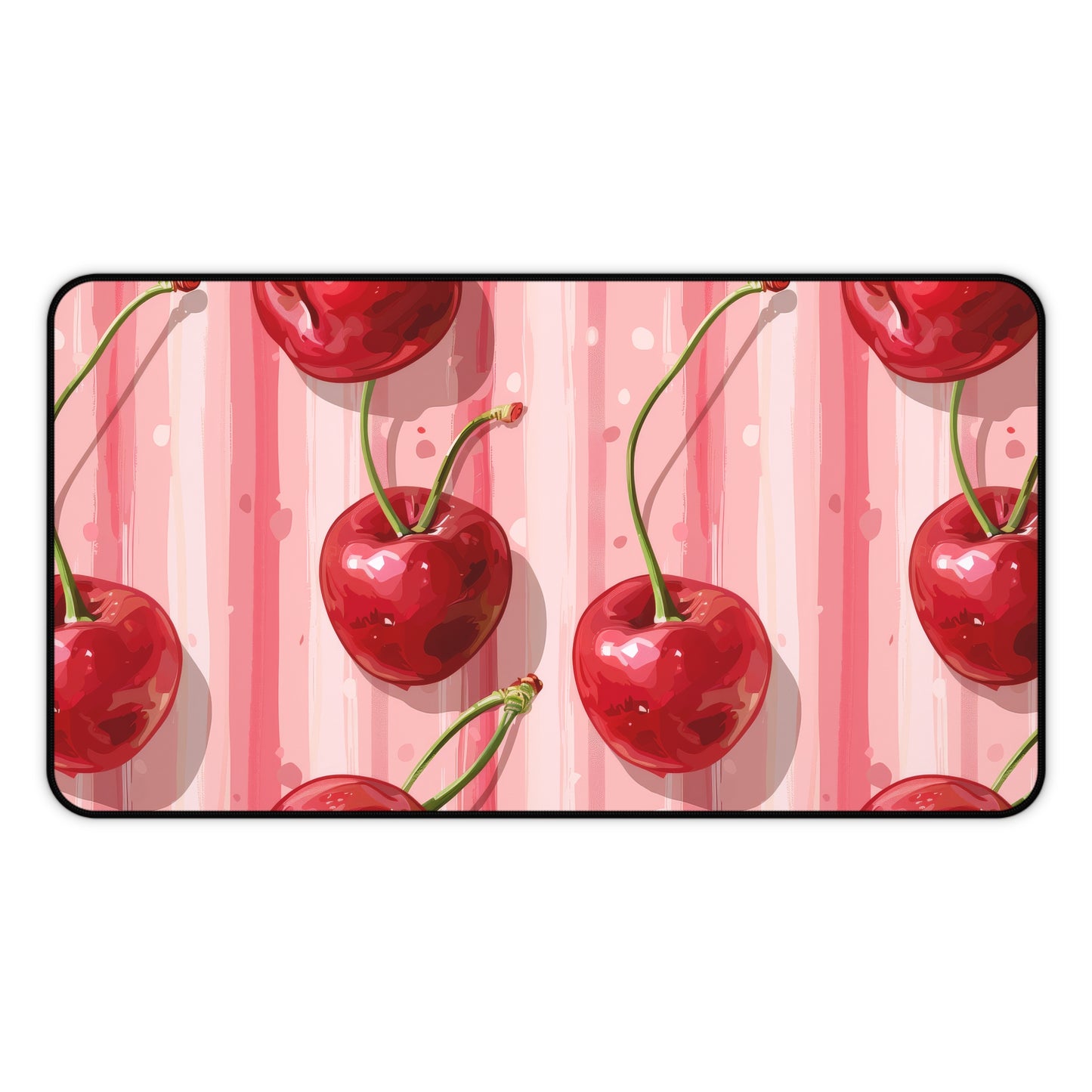 Sleek Cherry. Desk Mat - Stylish Office Organizer