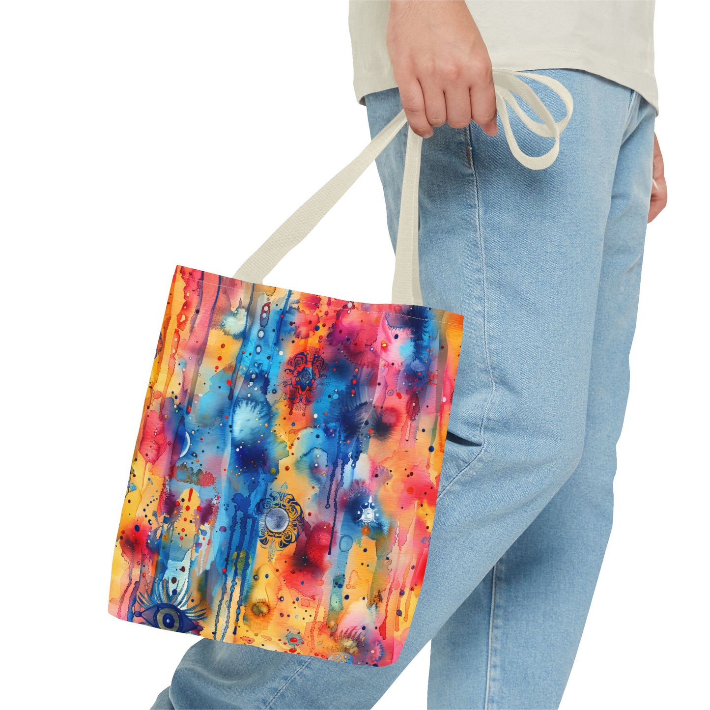 Hamsa bright Aura. Tote Bag for Everyday Use
