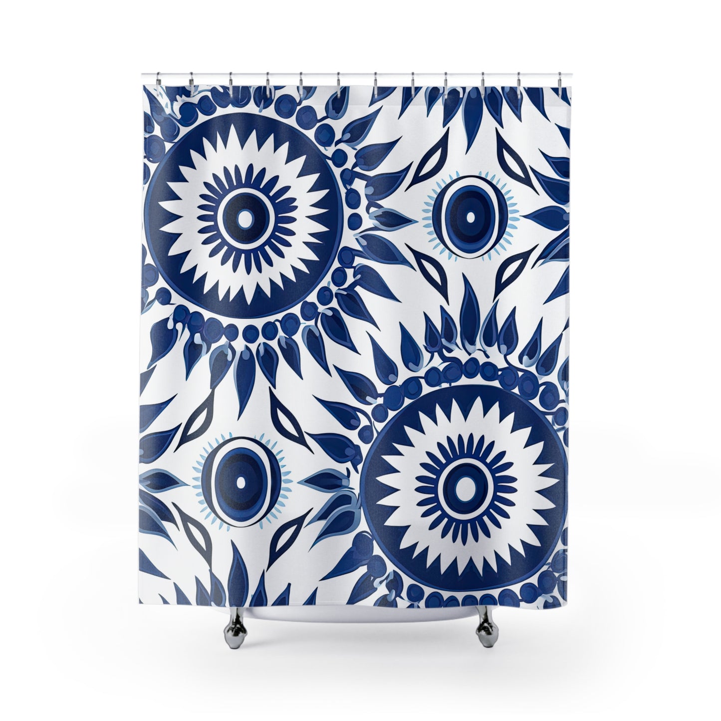 Cursed Charms. Evil Eye Shower Curtain – Add Protective Charm to Your Bathroom Decor Shower Curtains