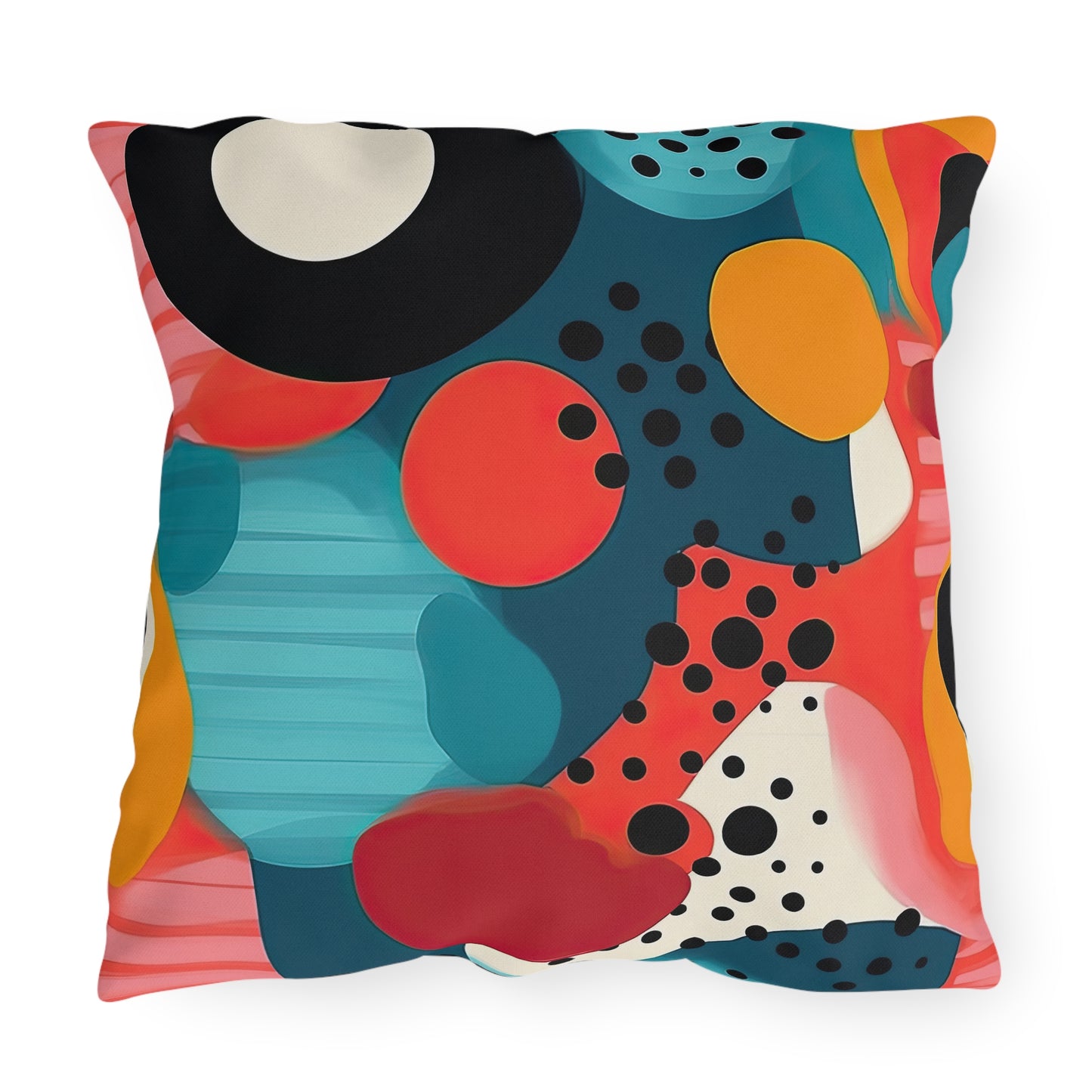 Chroma Catharsis. Retro Pop Art Outdoor Pillows
