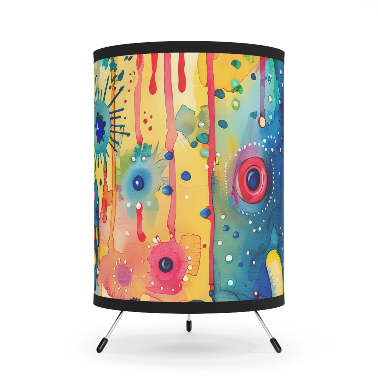 Aurora Talisman Hamsa-. Modern Tripod Lamp