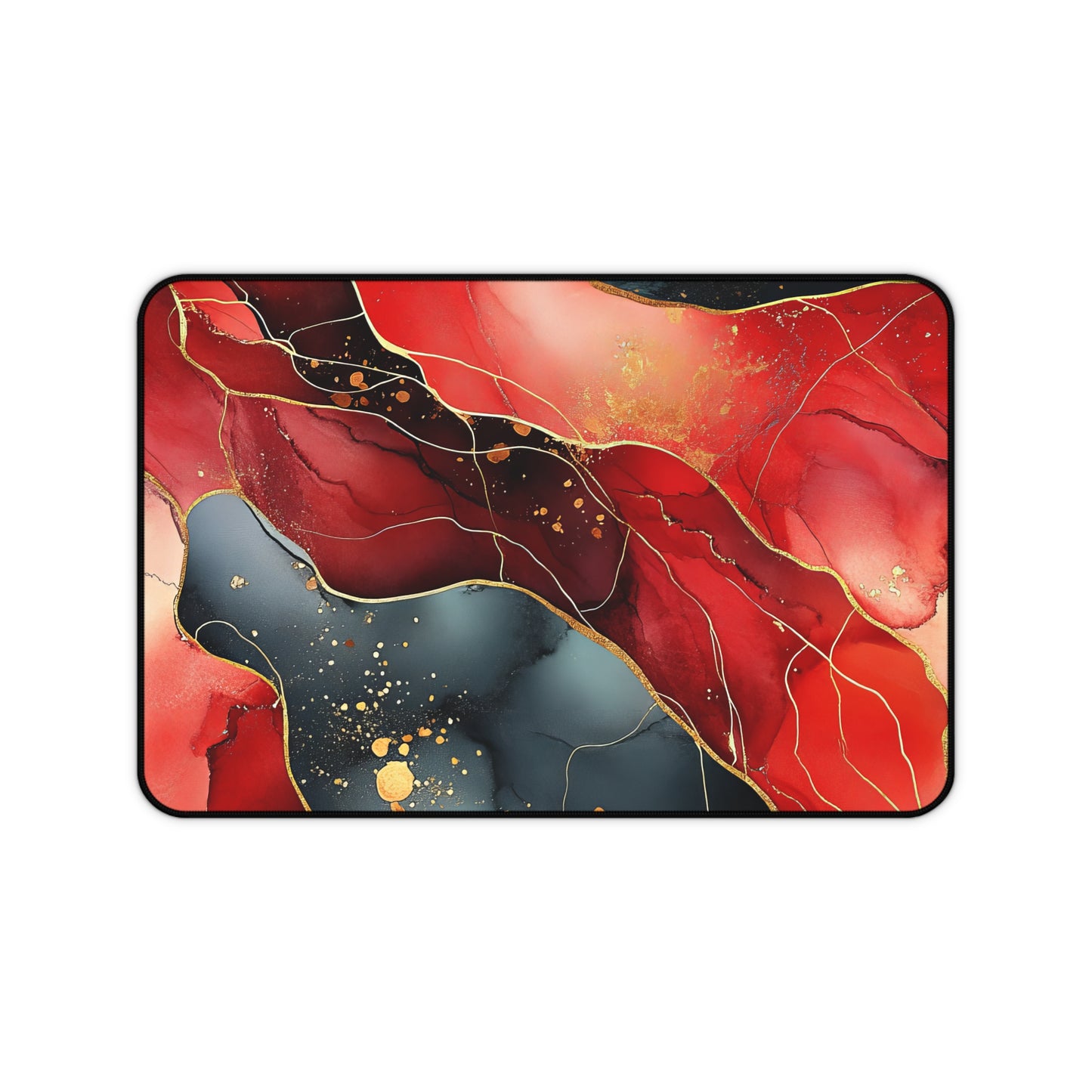 Marbled Cherry Esence Desk Mat - Stylish Office Organizer