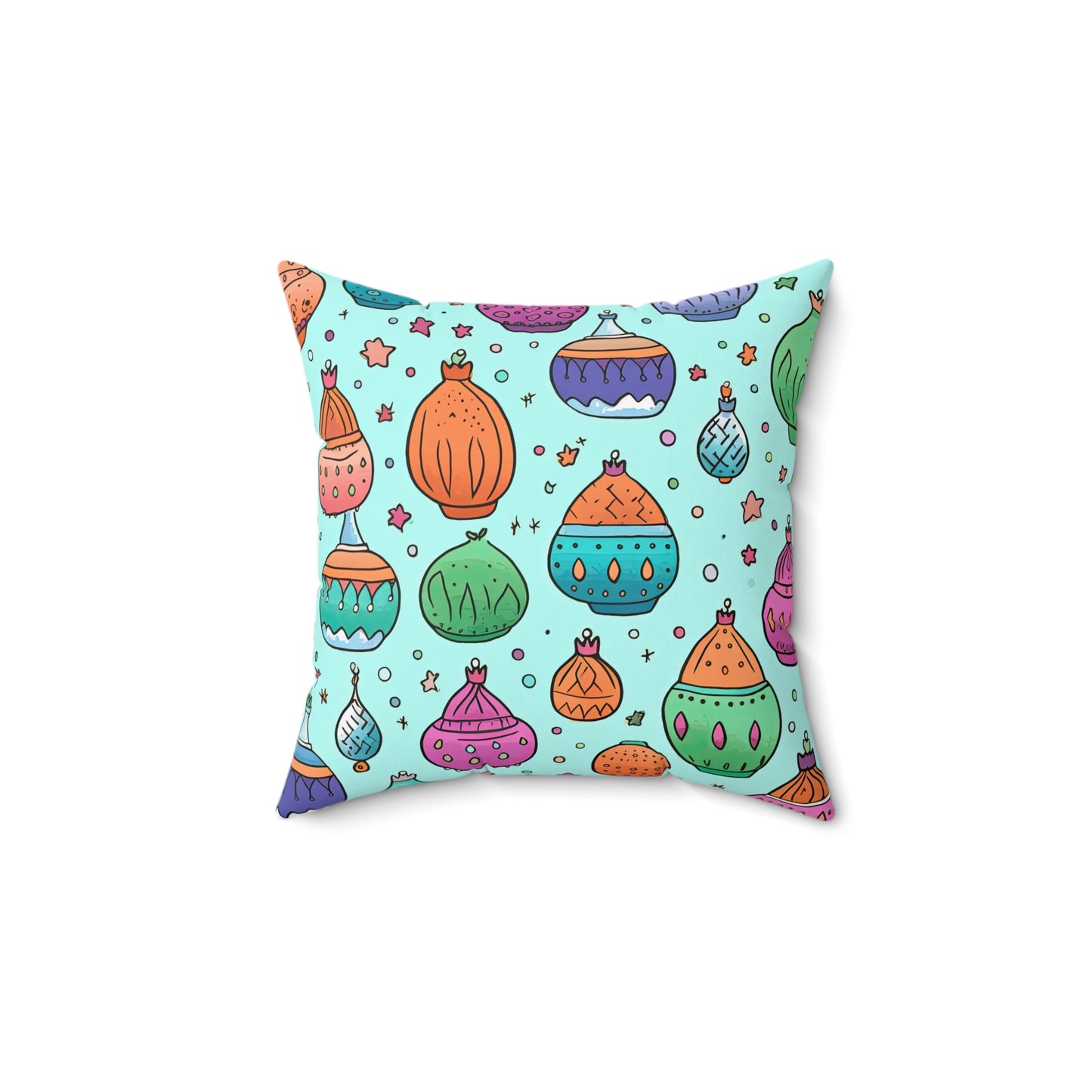 Nomad's Nirvana Nocturne. Spun Polyester Square Pillow