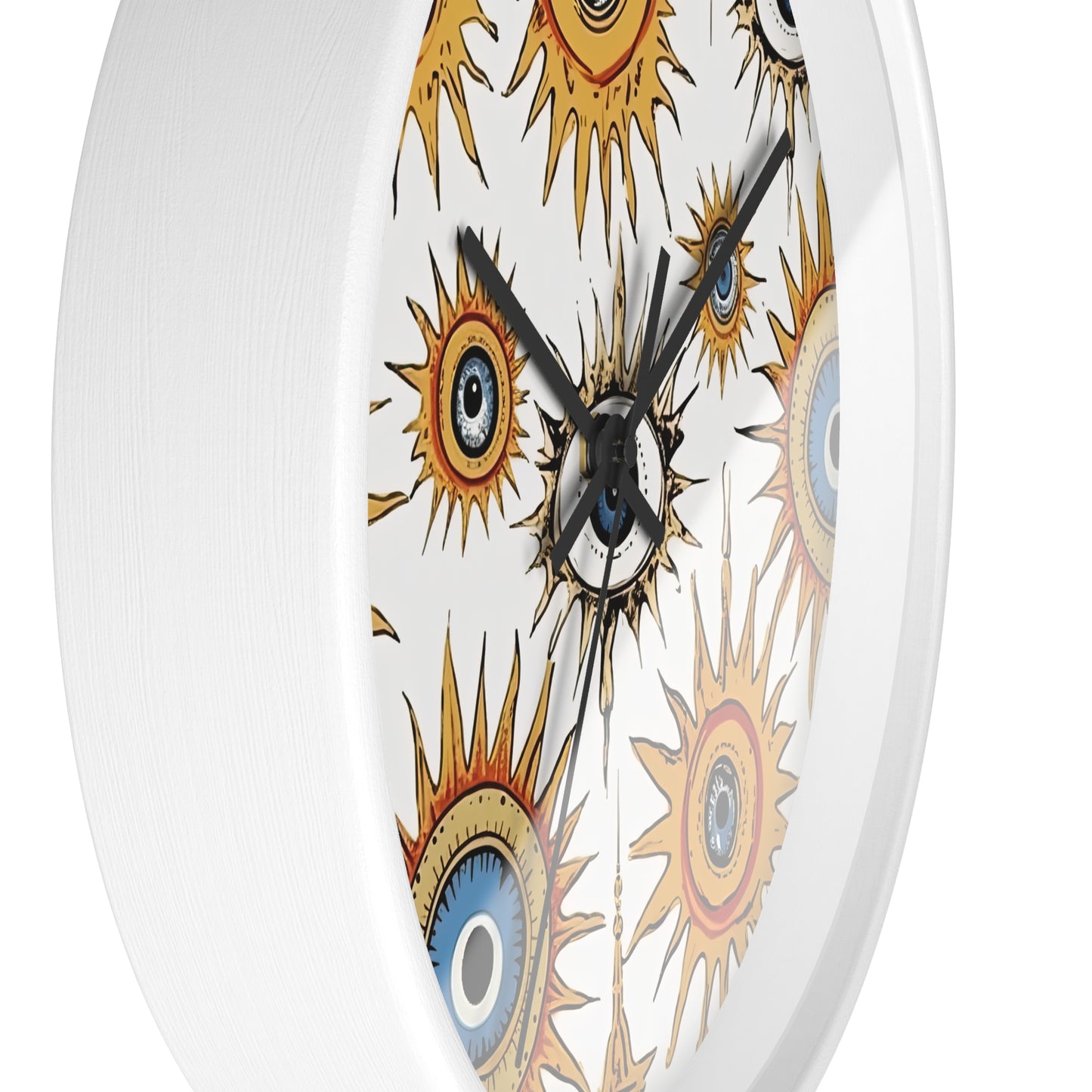 Ethereal Eyeful. Artful Evil Eye Wall Clock – Timekeeping with Protective Meaning. Wall Clock.
