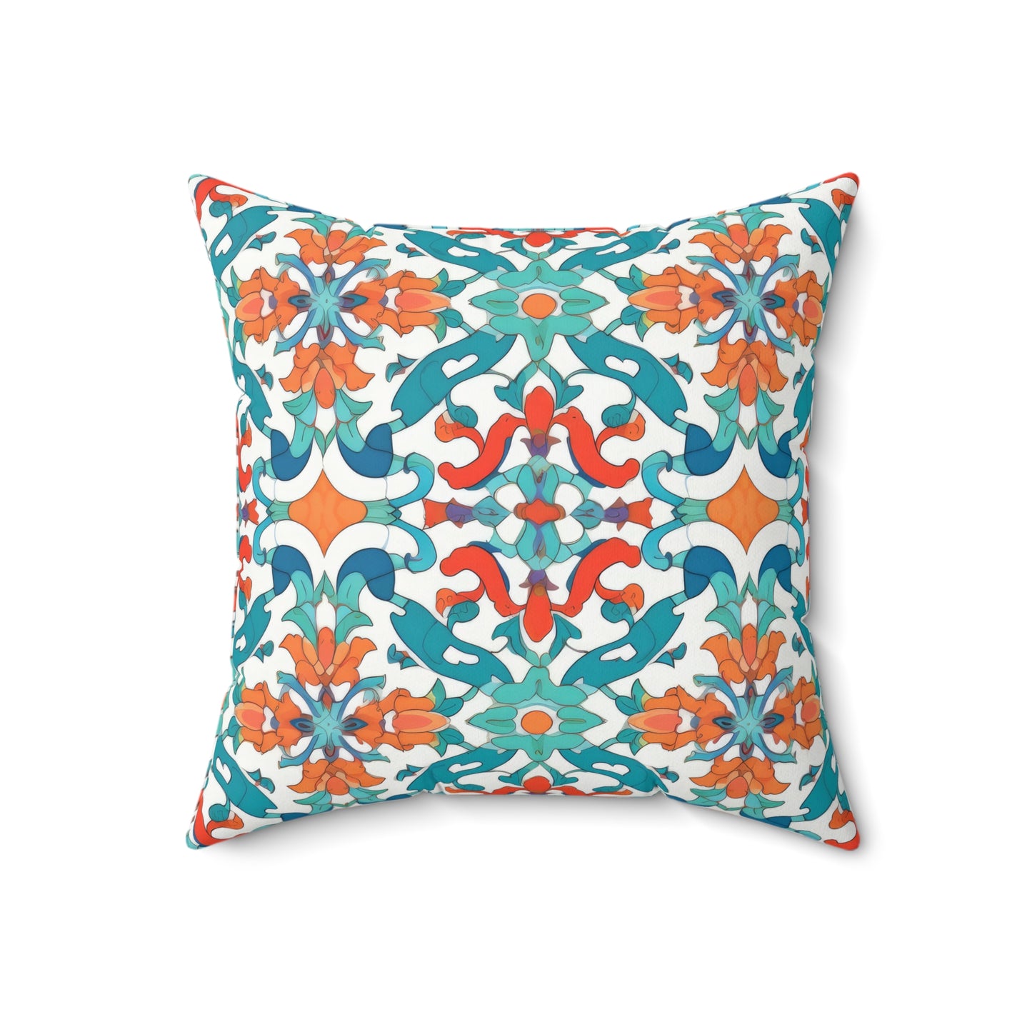 Spice Route Sonata. Spun Polyester Square Pillow