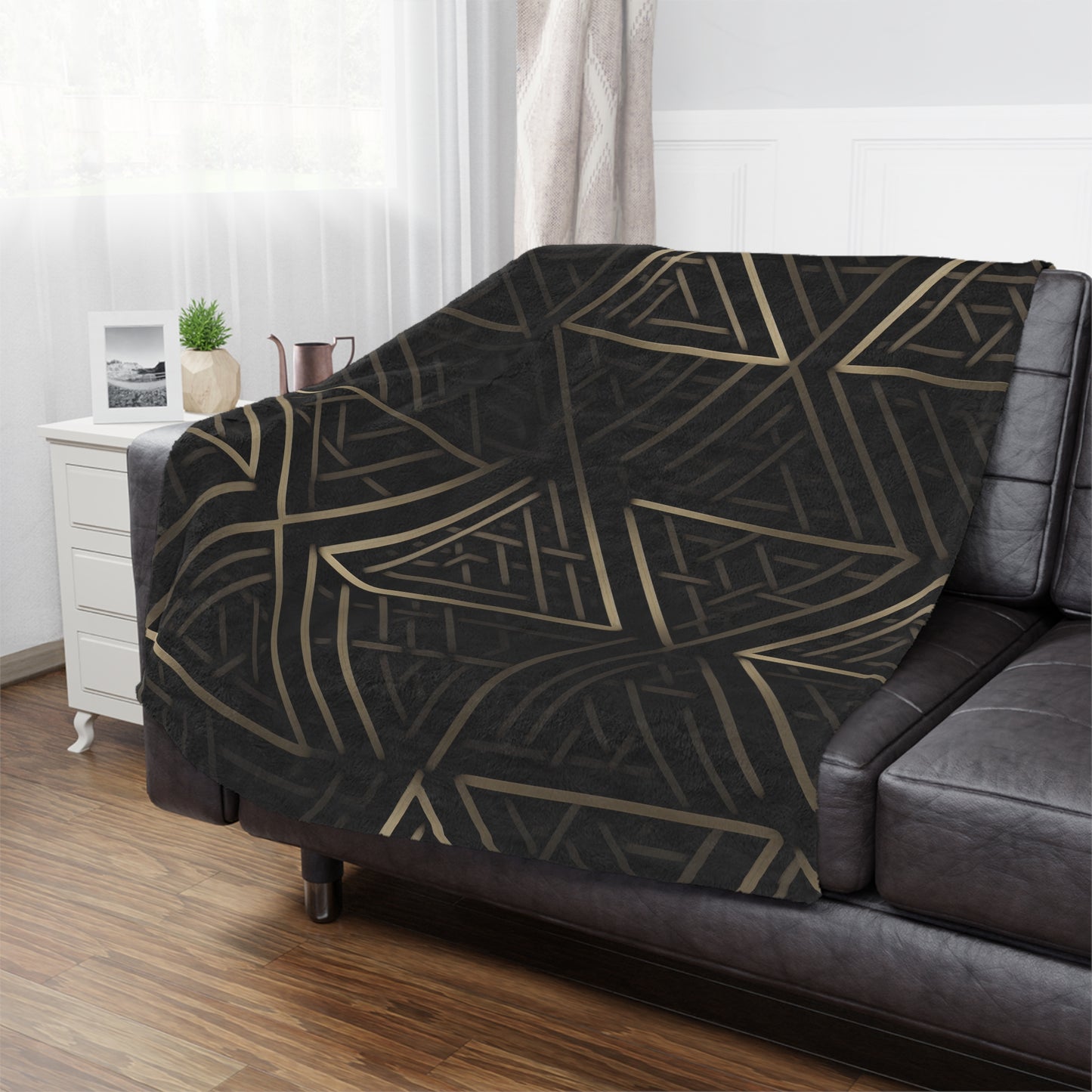 Valknut Forge. Cozy Artistic Microfiber Blanket -