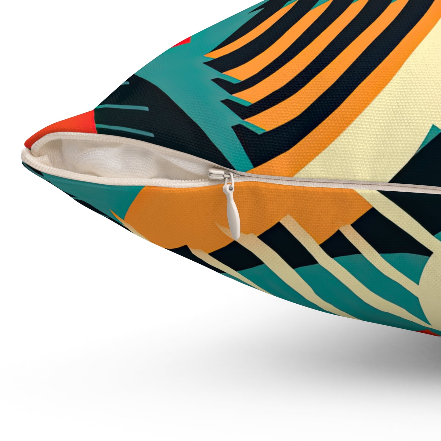 Timeless Techscape. Futuristic Nostalgia Spun Polyester Square Pillow