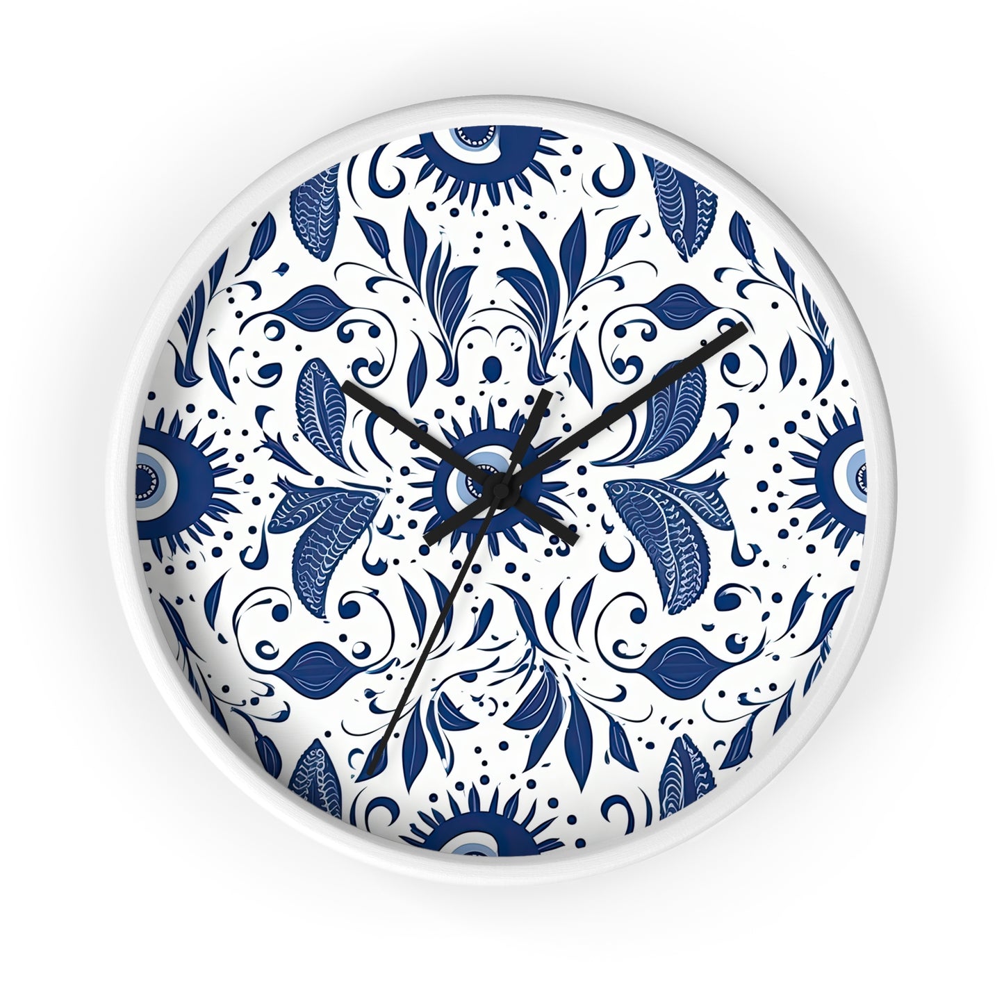 Beholder. Artful Evil Eye Wall Clock – Timekeeping with Protective Meaning