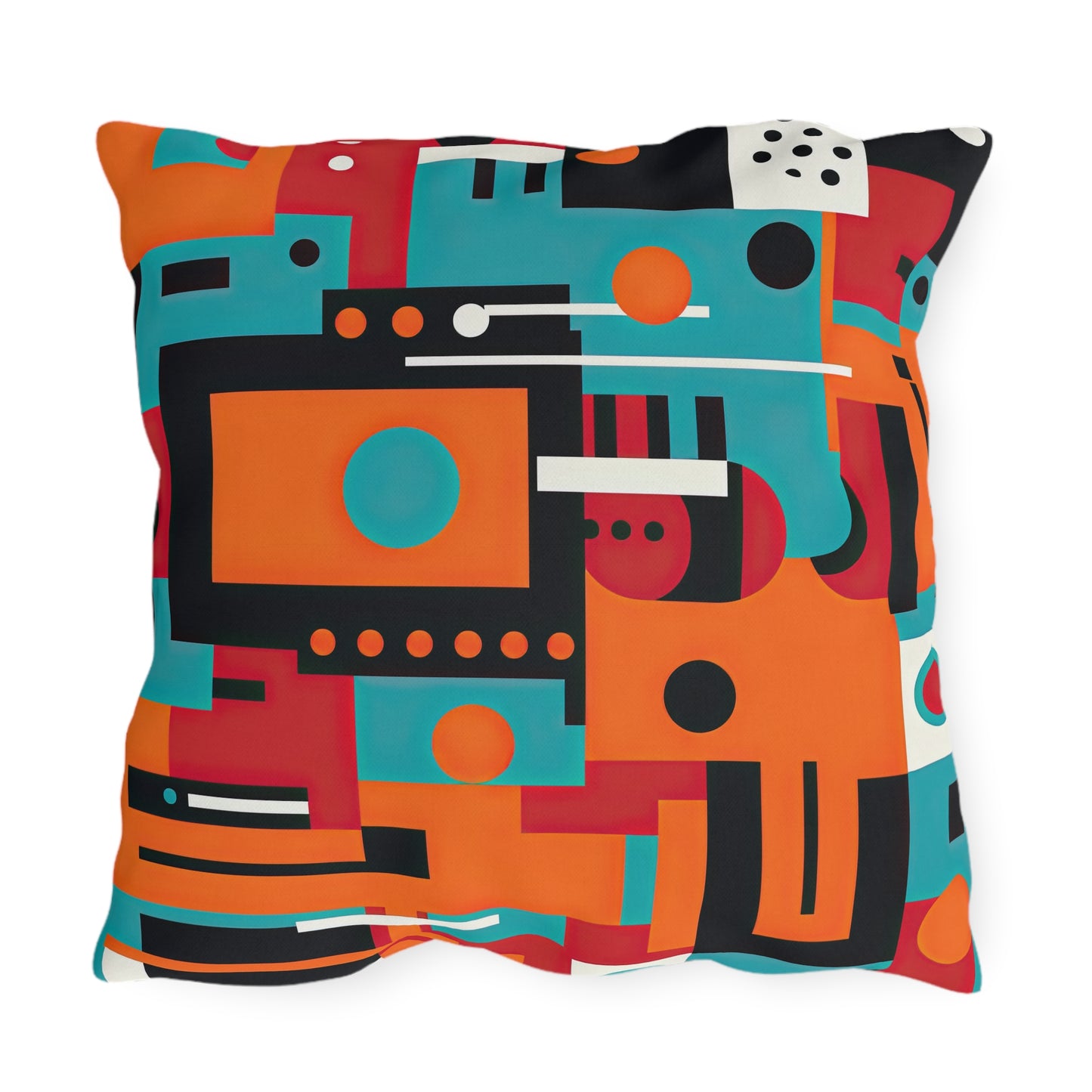 Quantum Reverie. Retro Avant-Garde Outdoor Pillows