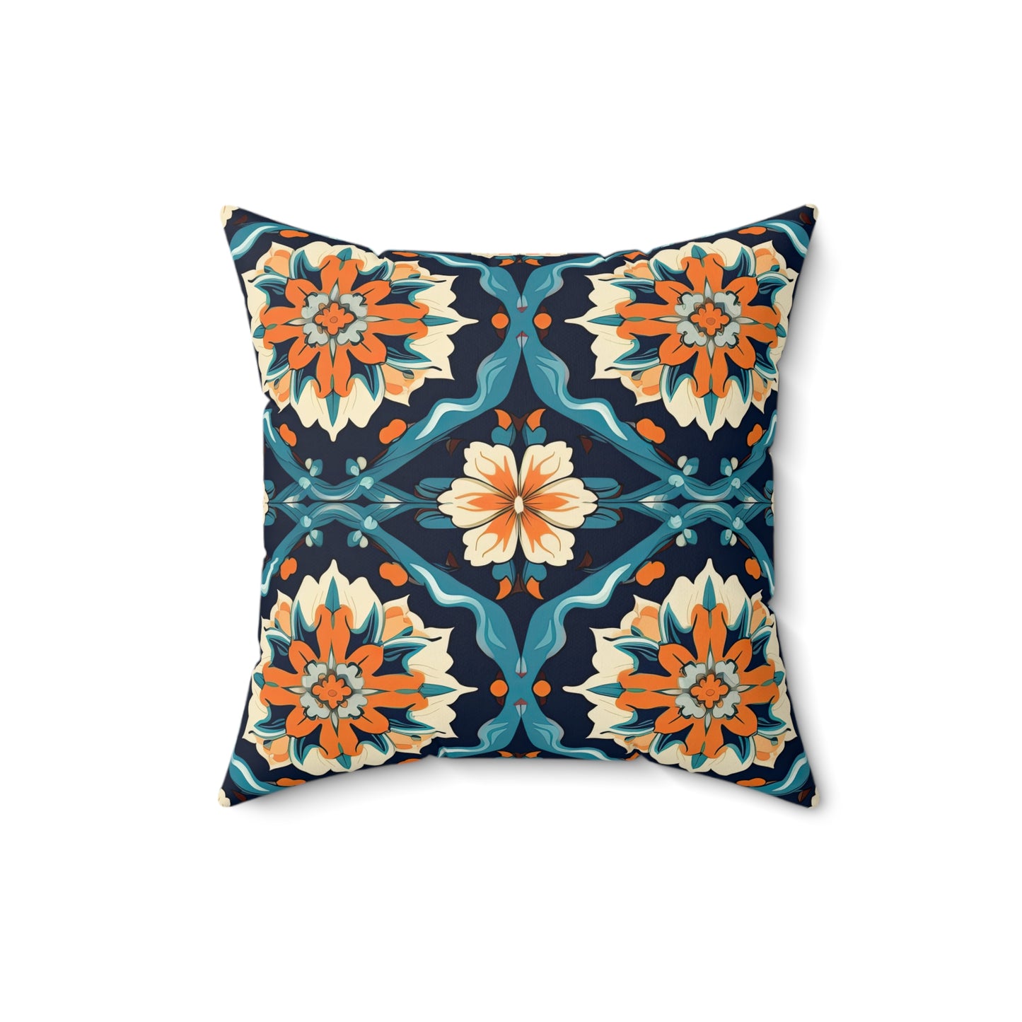 Celestial Carpet Concerto . Spun Polyester Square Pillow