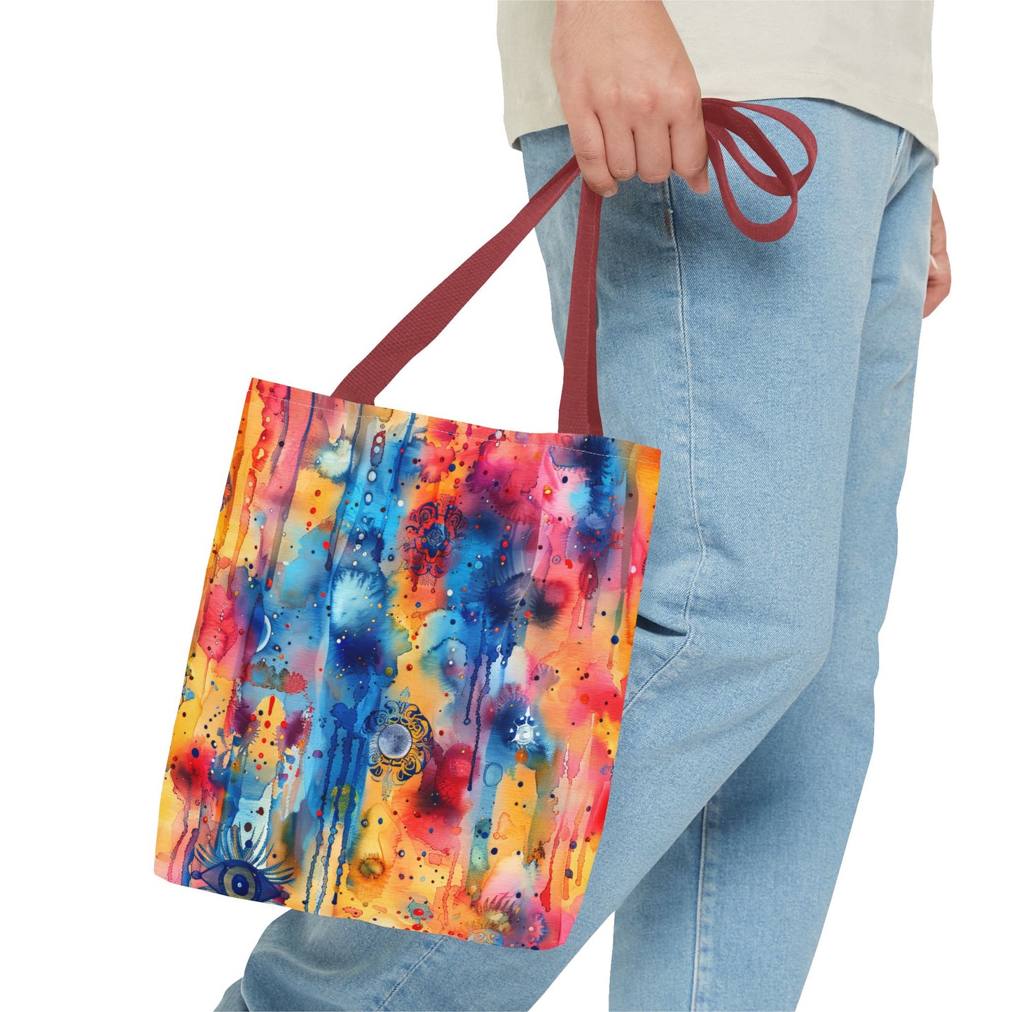 Hamsa bright Aura. Tote Bag for Everyday Use