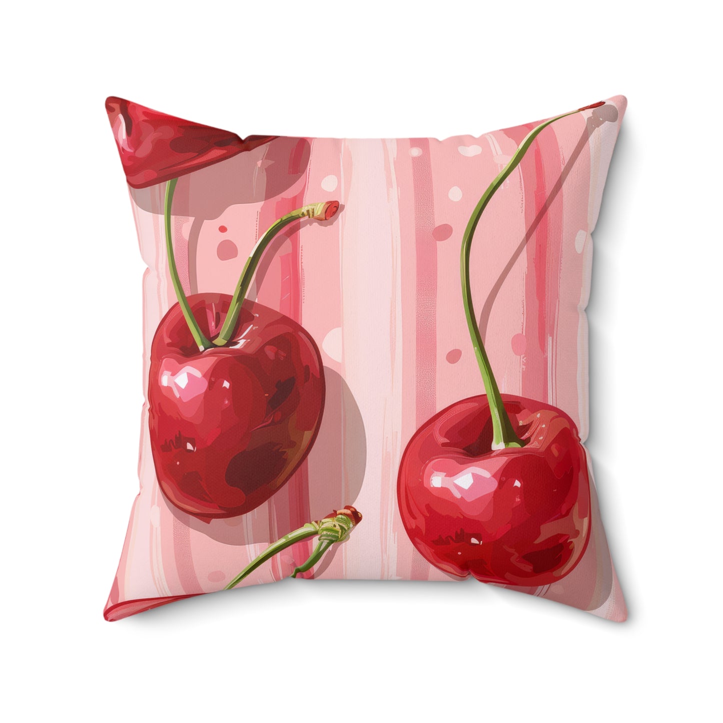 Sleek Cherry.- Decorative Spun Polyester Cushion
