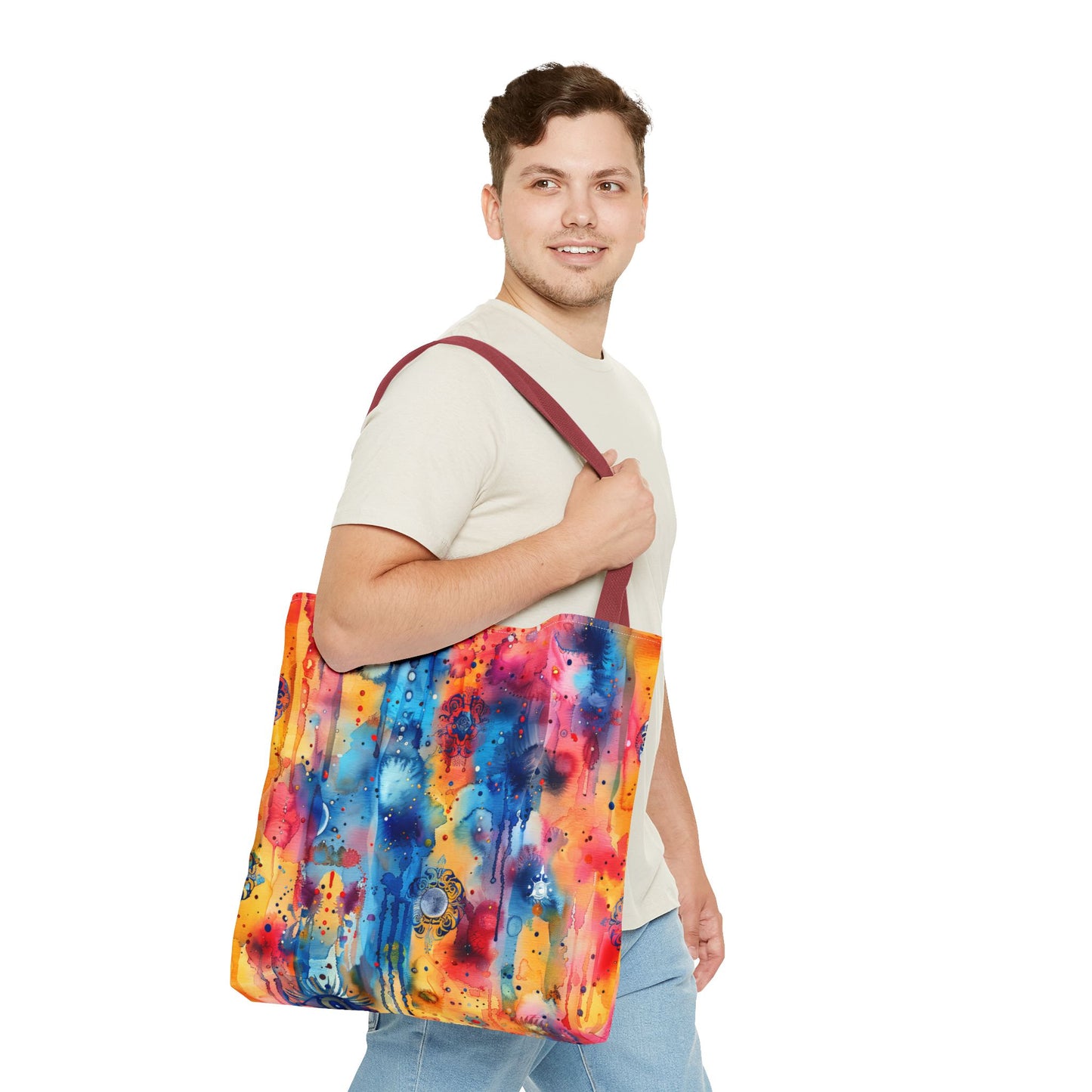 Hamsa bright Aura. Tote Bag for Everyday Use