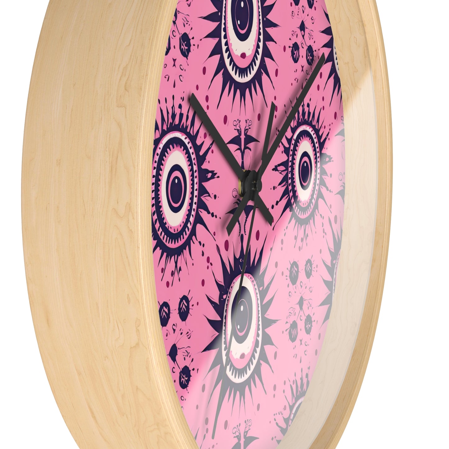 Sinuous Specter.Beholder. Artful Evil Eye Wall Clock – Timekeeping with Protective MeaningWall Clock.