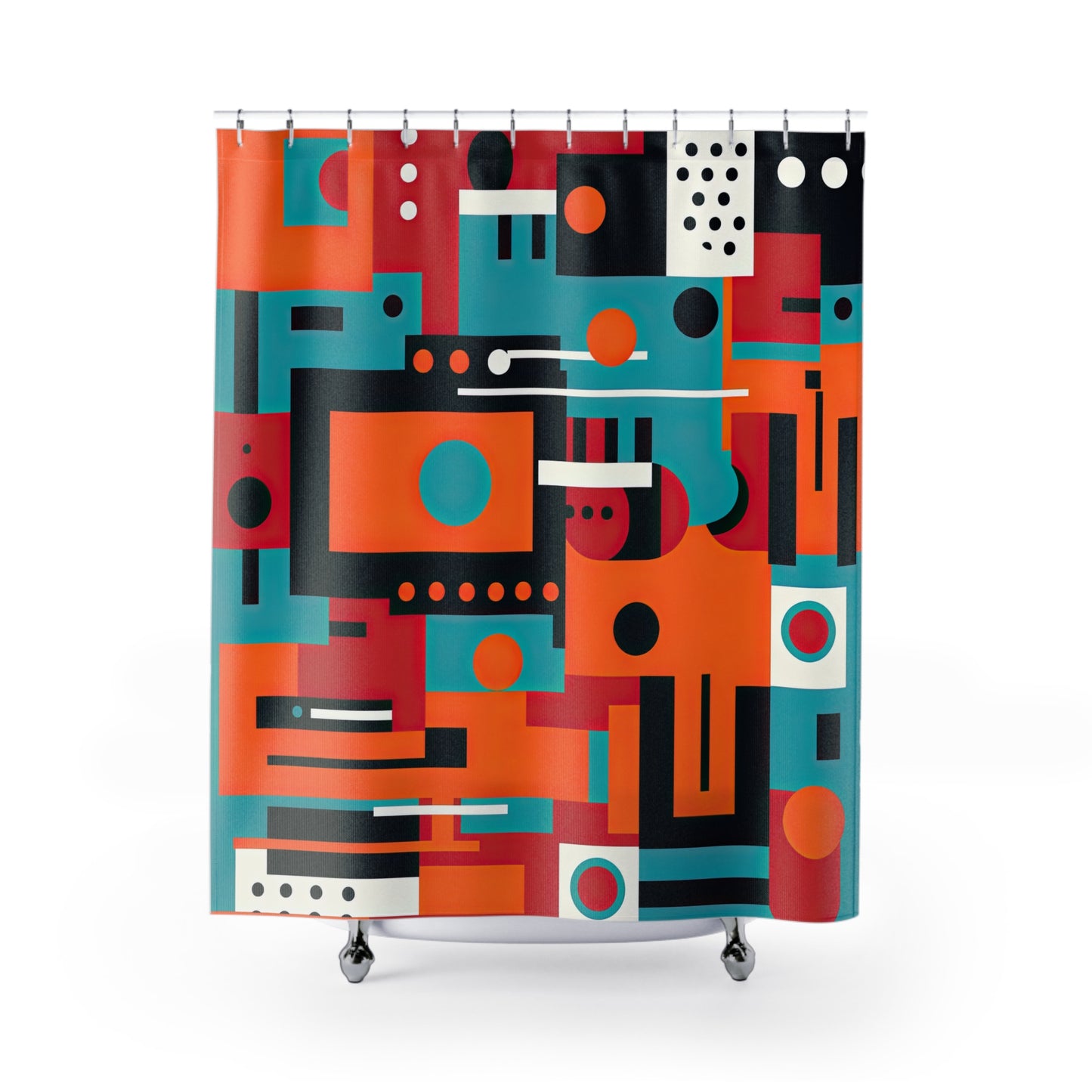 Quantum Reverie. Retro Avant-Garde Shower Curtains