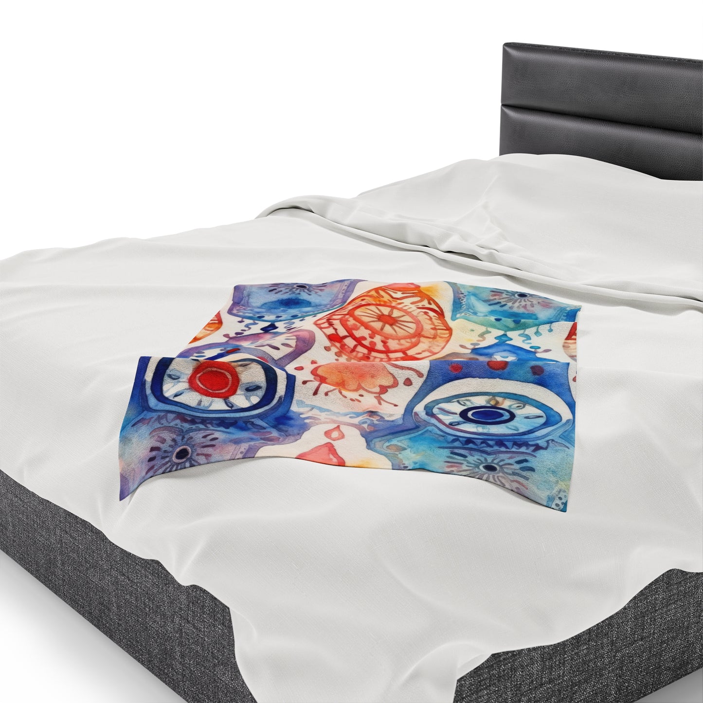 Omen of Hands. Velveteen Plush Blanket.