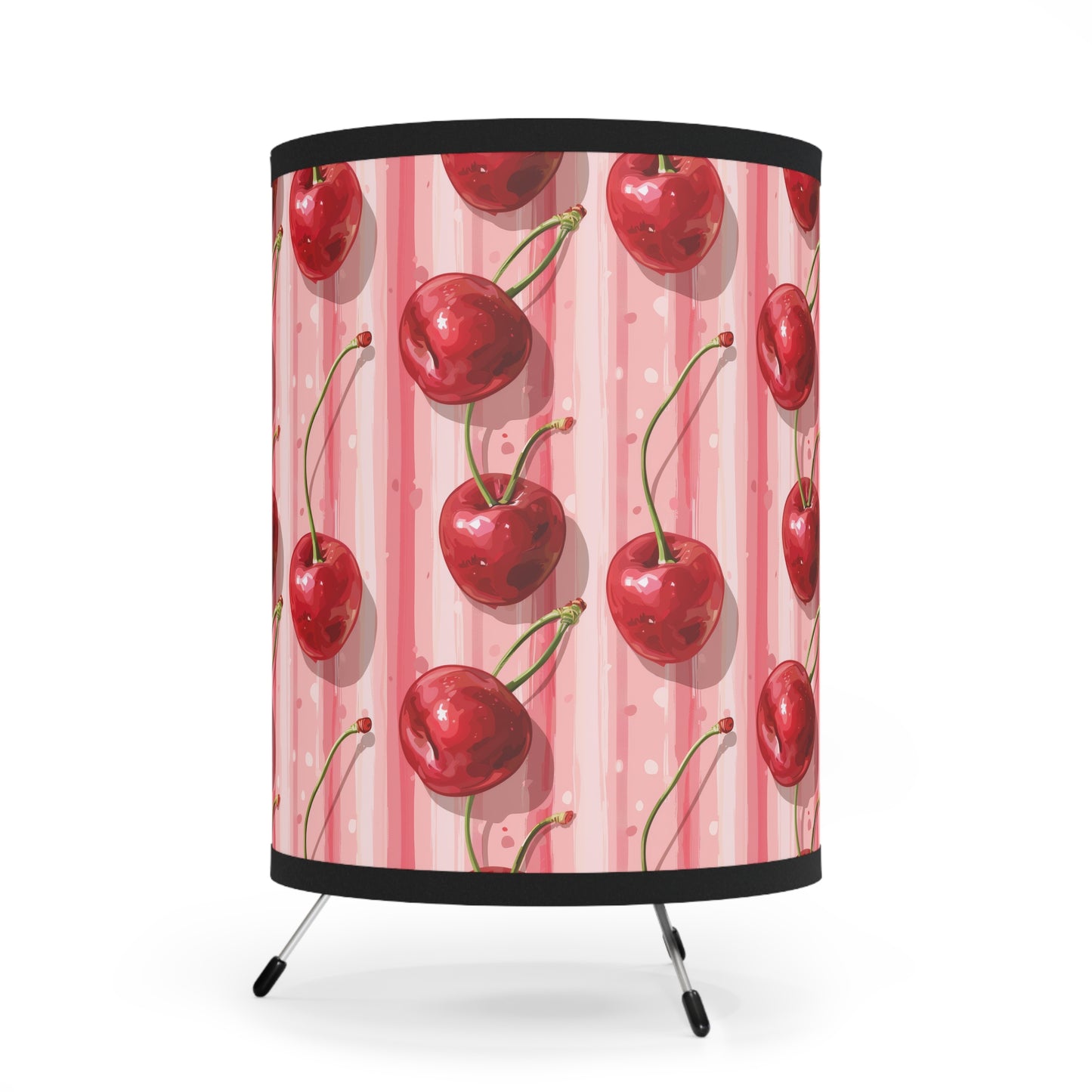 Sleek Cherry II. Modern Tripod Lamp