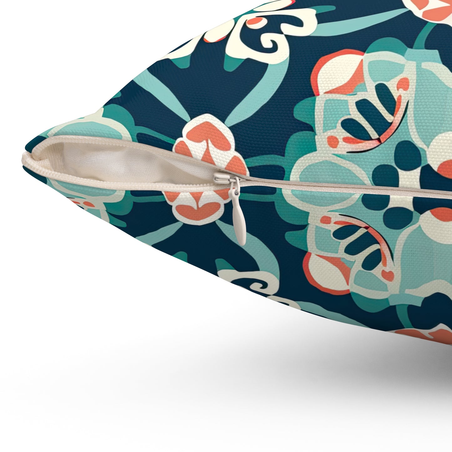 Whispering Weave . Spun Polyester Square Pillow