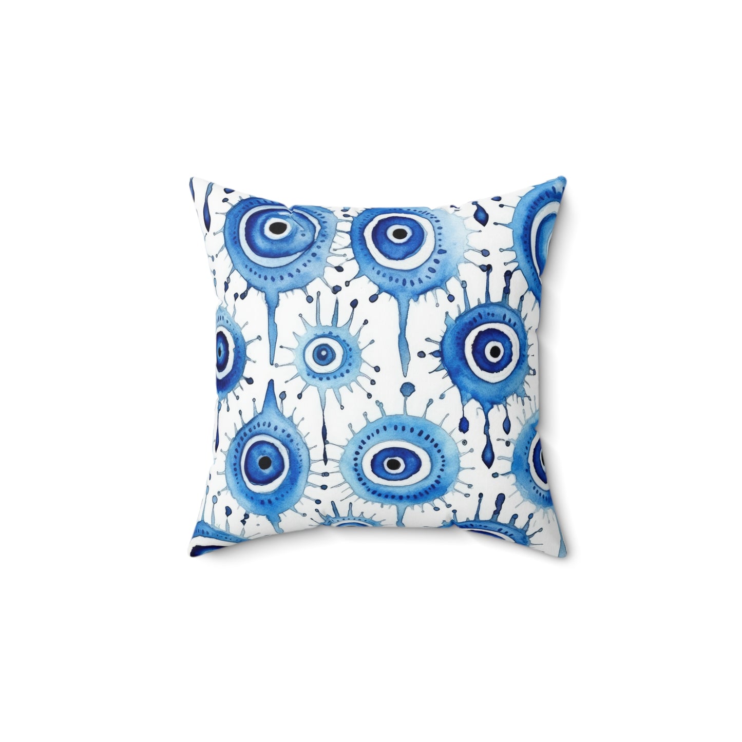 Evil Eye Cry. Spun Polyester Square Pillow