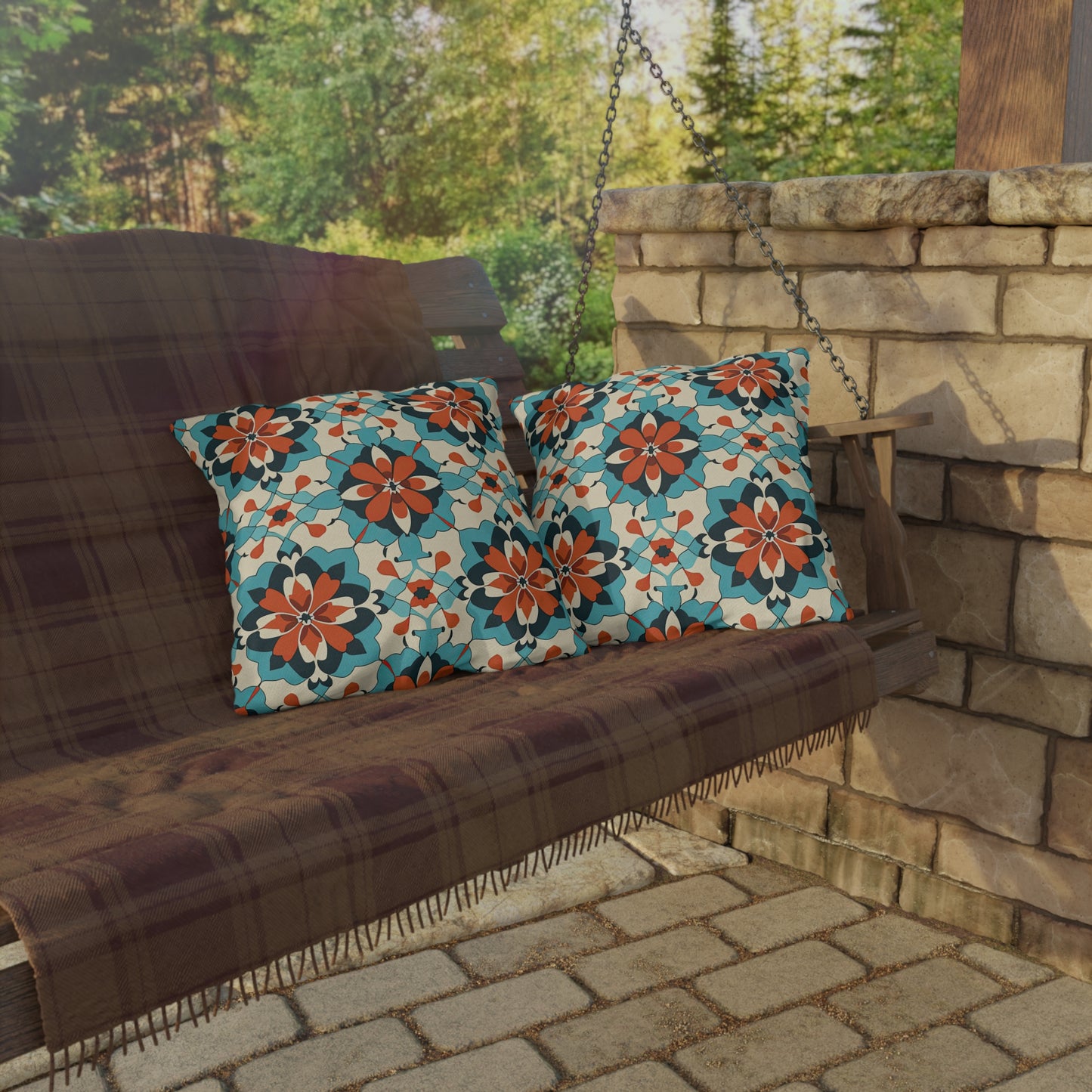 Zellij Zephyr Zenith. Outdoor Pillows