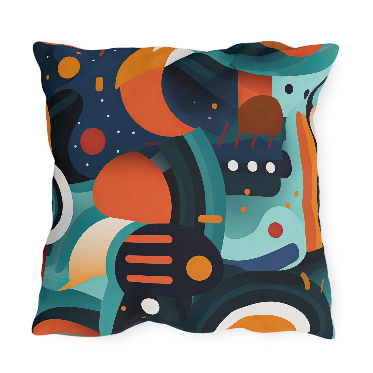 Retro Futurism. Retro Style Avant-Garde Outdoor Pillows