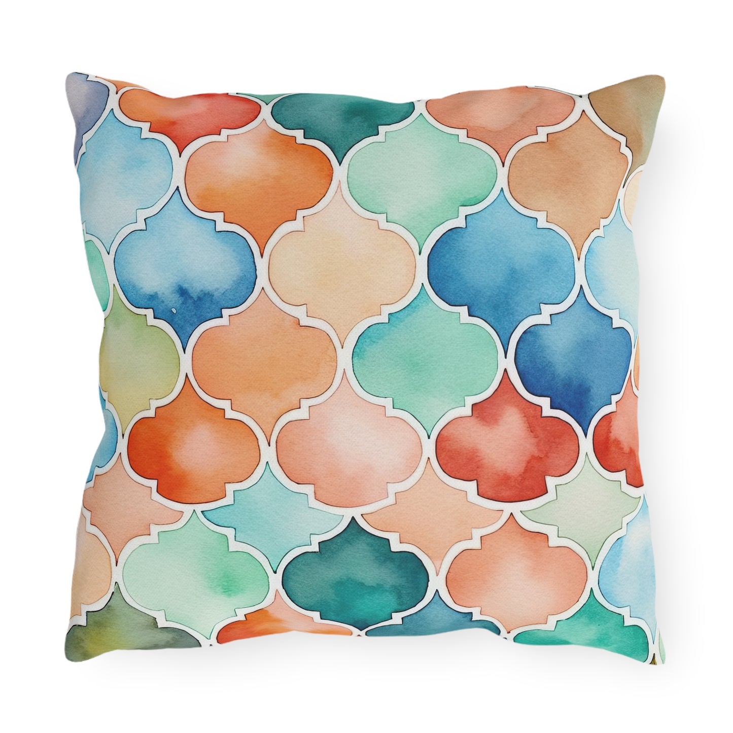 Labyrinth of Lanterns . Outdoor Pillows