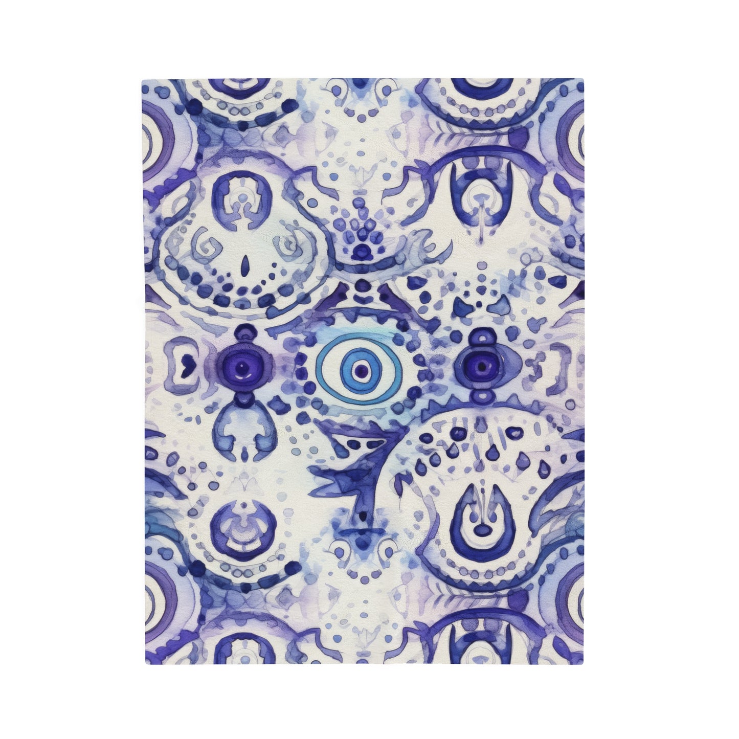 Hamsa Enigma. Velveteen Plush Blanket.