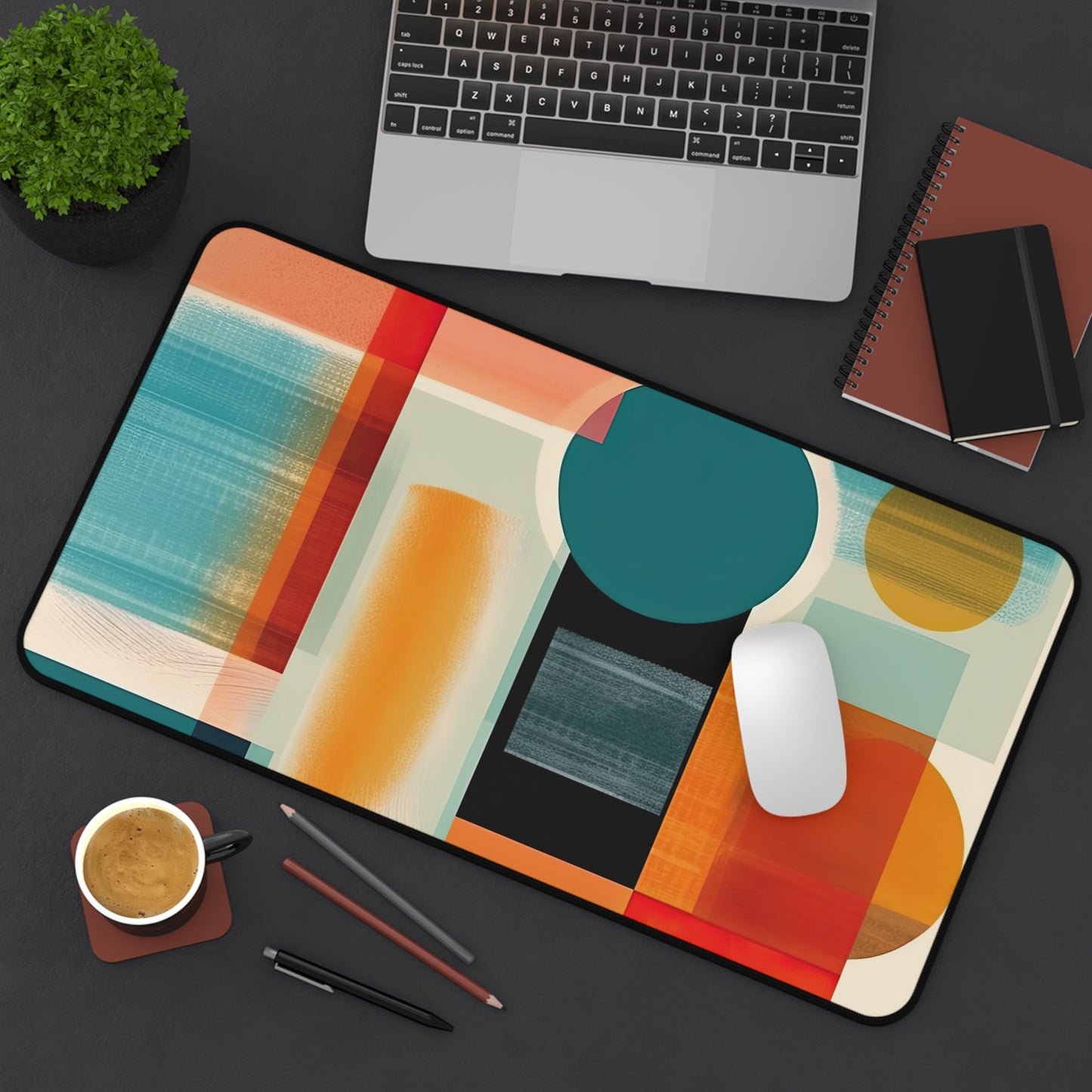 Copy of Copy of Dimensional Melody . Desk Mat - Stylish Office Organizer