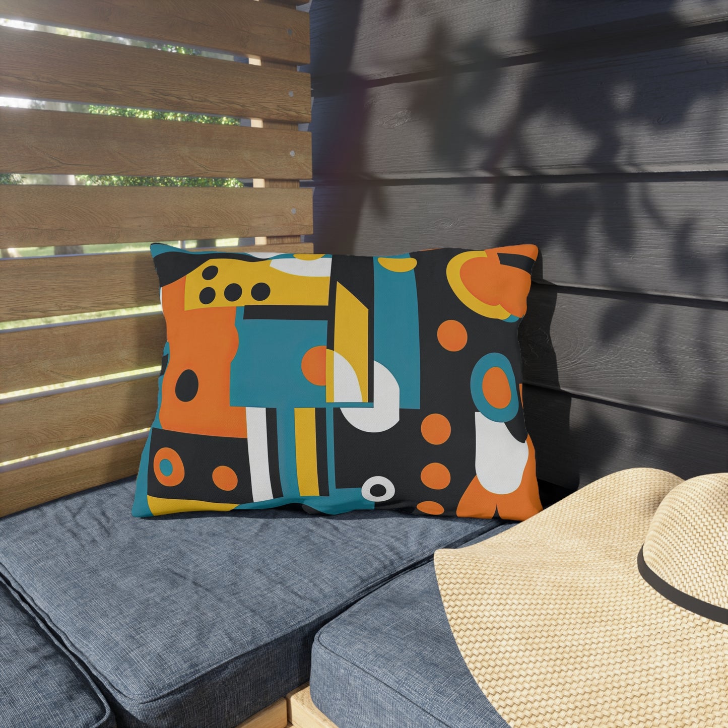 Analog Alchemy. Retro Pop Art Outdoor Pillows