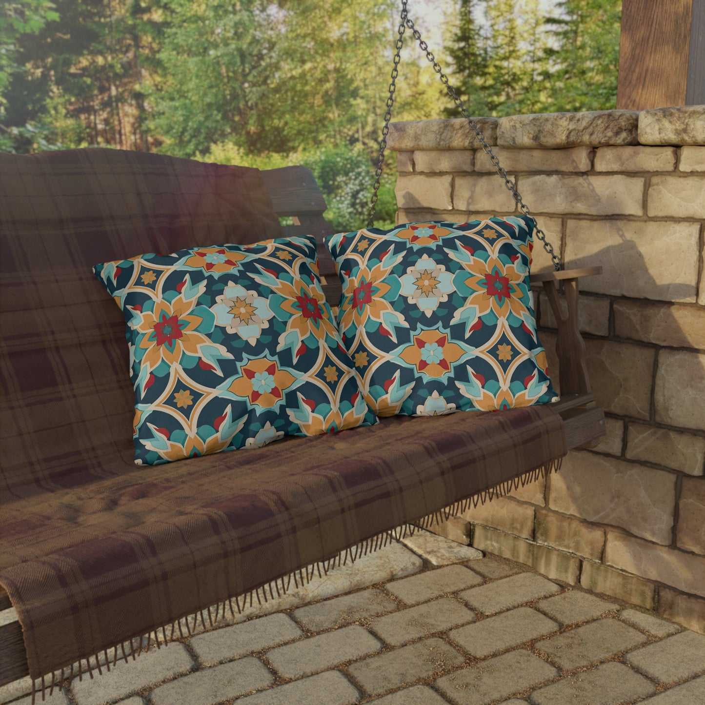 Serenade in Souk . Outdoor Pillows