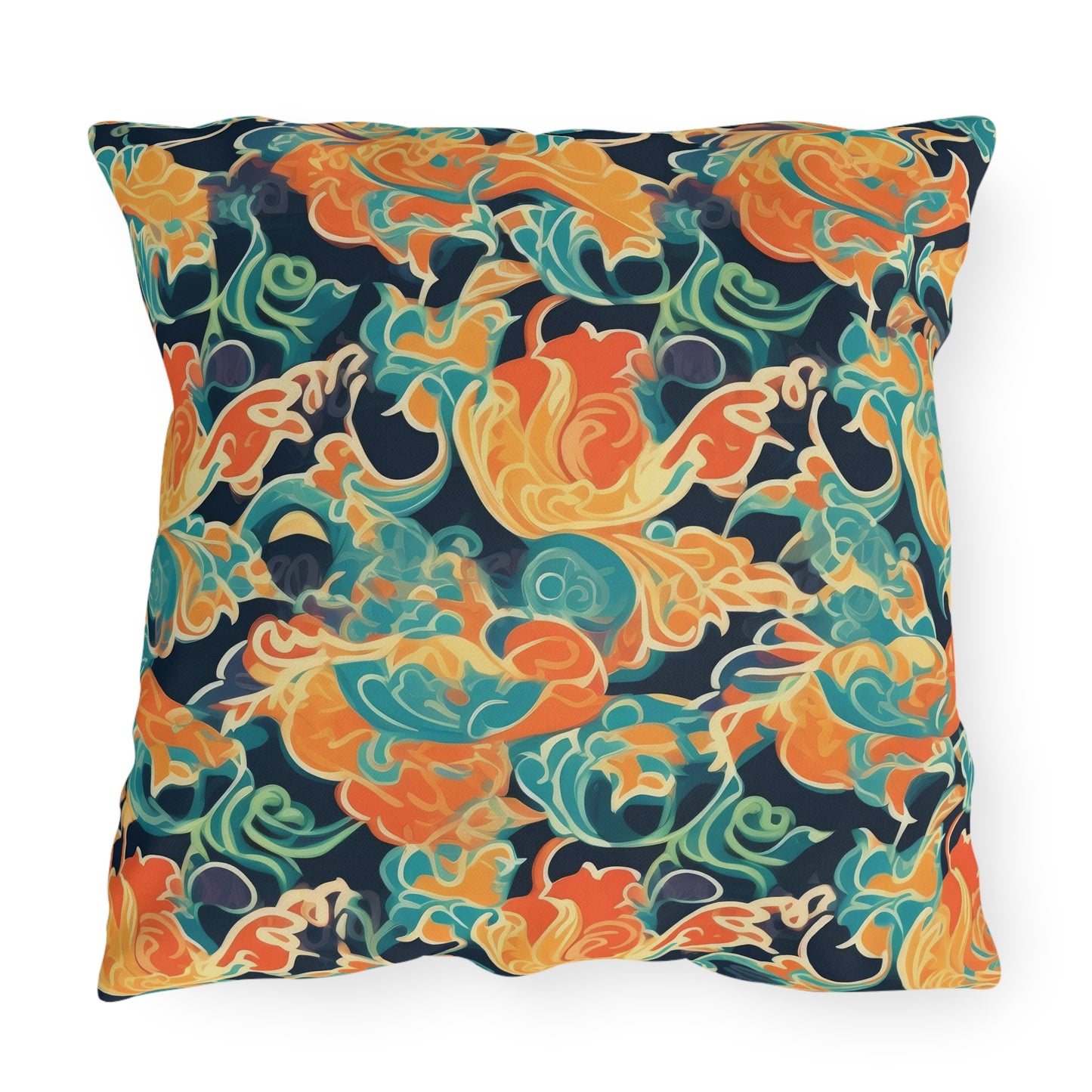 Tangerine Twilight Tapestry .Outdoor Pillows