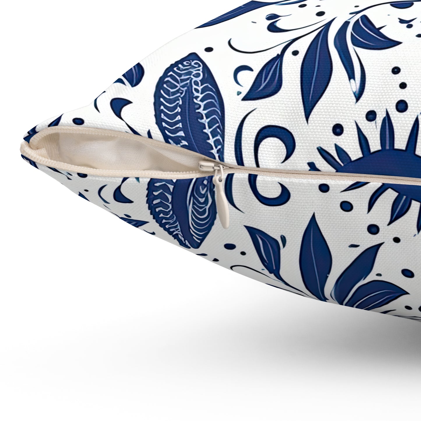 Beholder. Artfully Interpreted Evil Eye Throw Pillow – Symbolic & Stylish Comfort. Spun Polyester Square Pillow