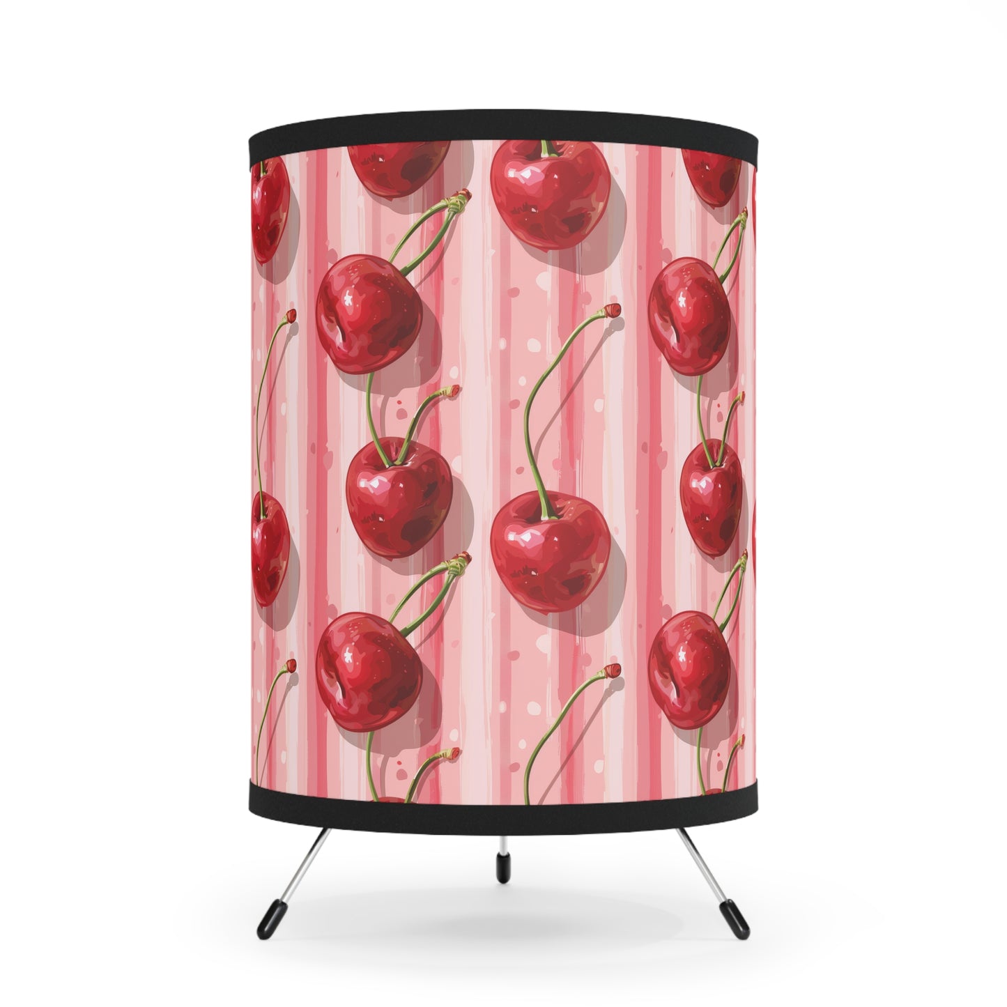 Sleek Cherry II. Modern Tripod Lamp