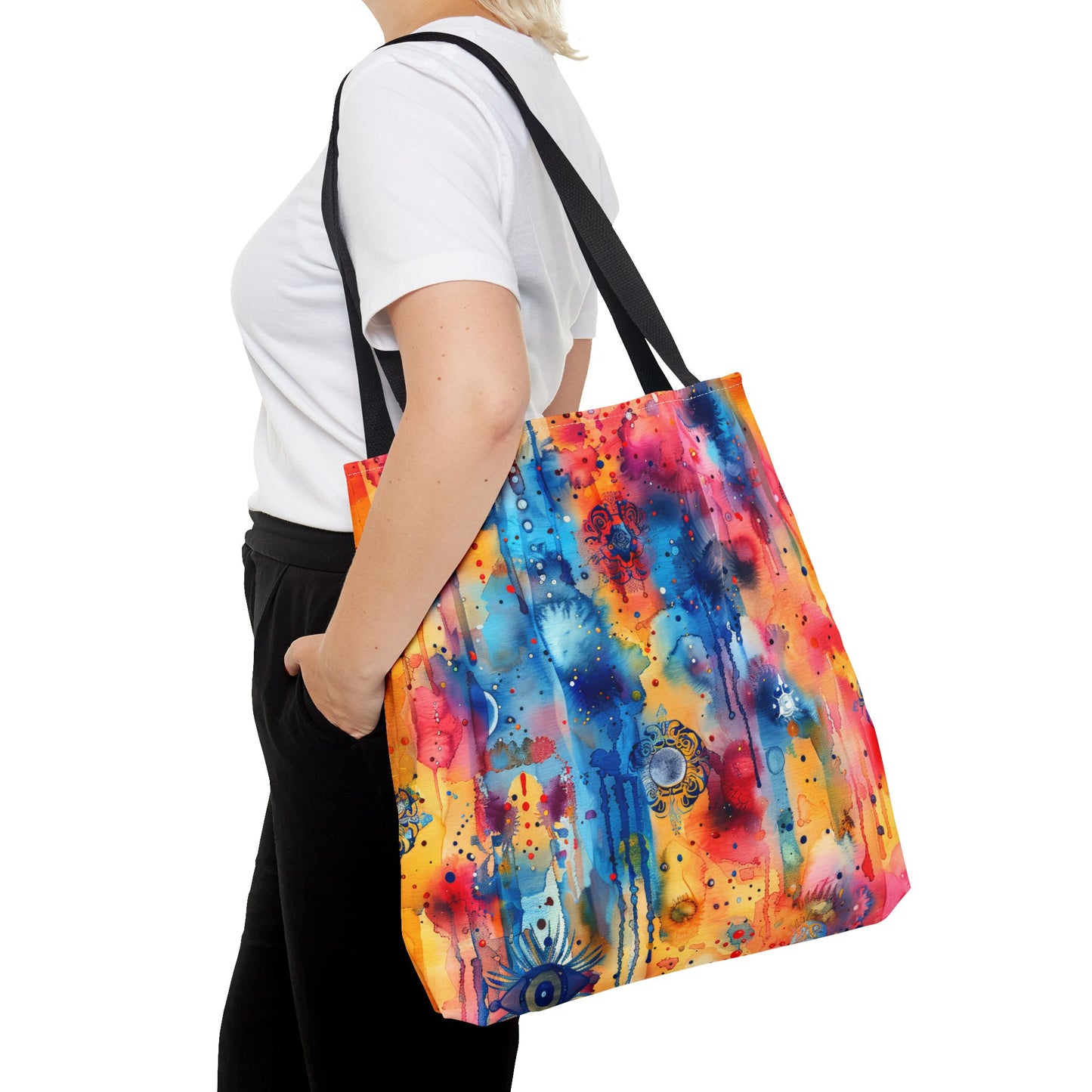 Hamsa bright Aura. Tote Bag for Everyday Use