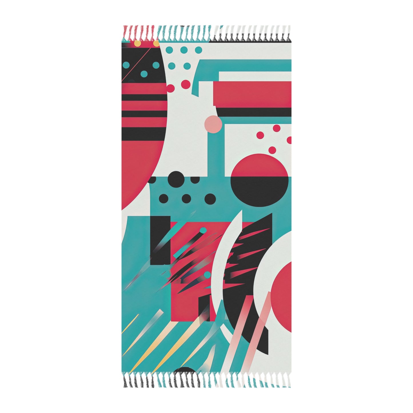 Chromatic Flux. Bold Avant-Garde Boho Beach Cloth.