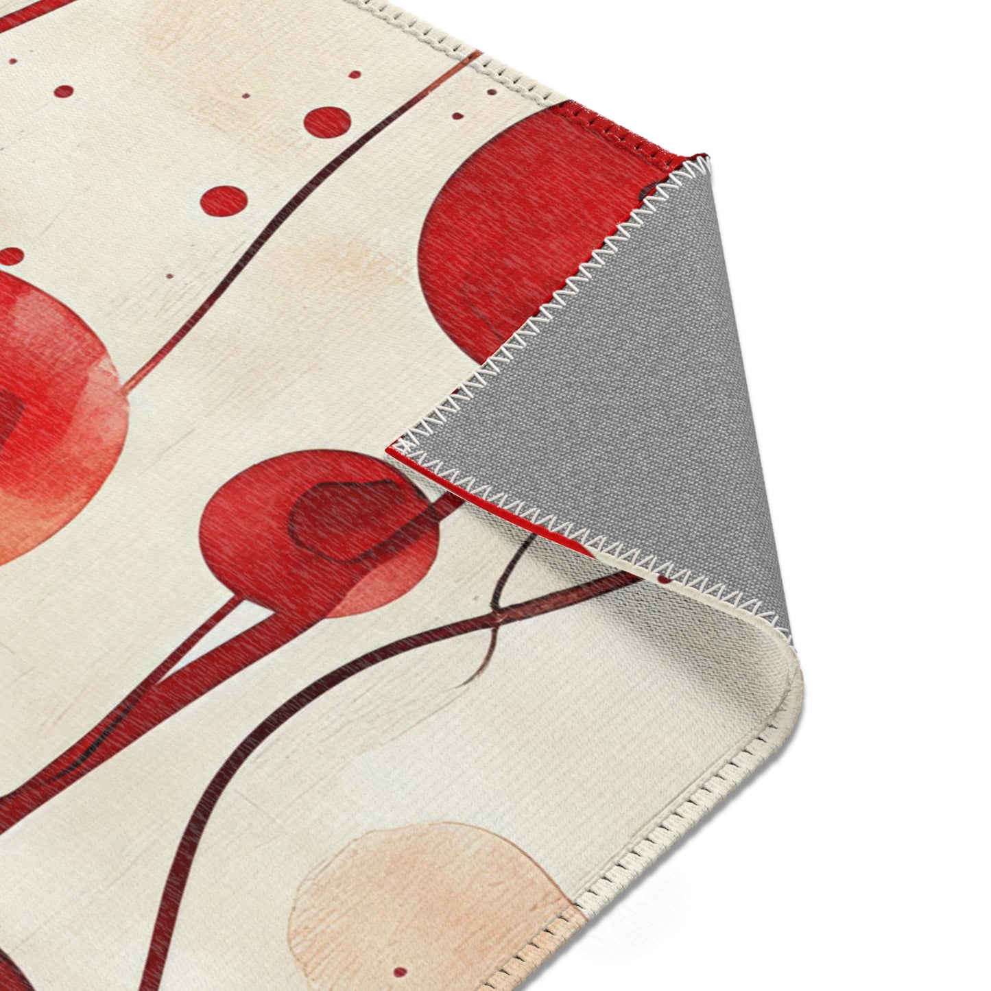 Vintage Cherry. Area Rug - Stylish Home Décor for Living Room & Bedroom
