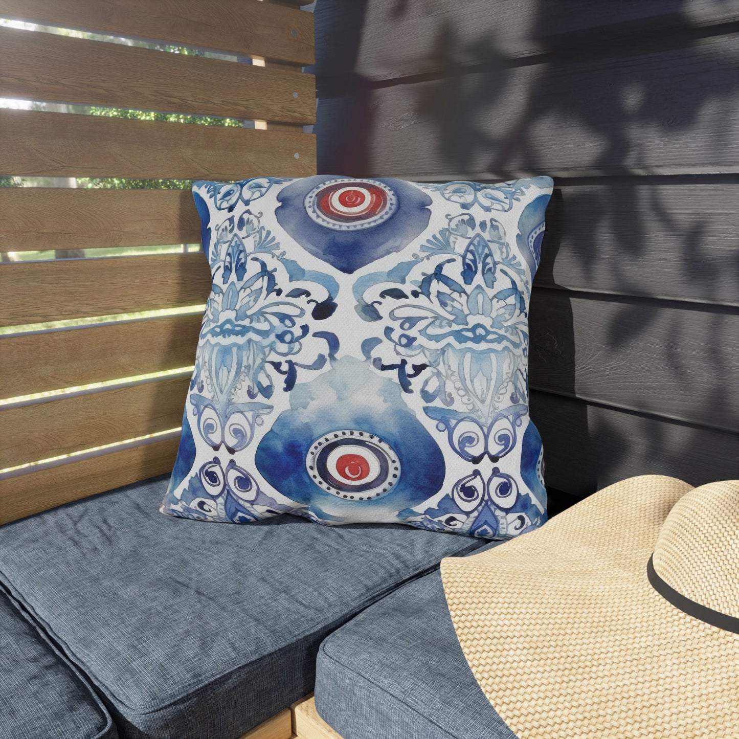 Hand Of Envy. Outdoor Pillows