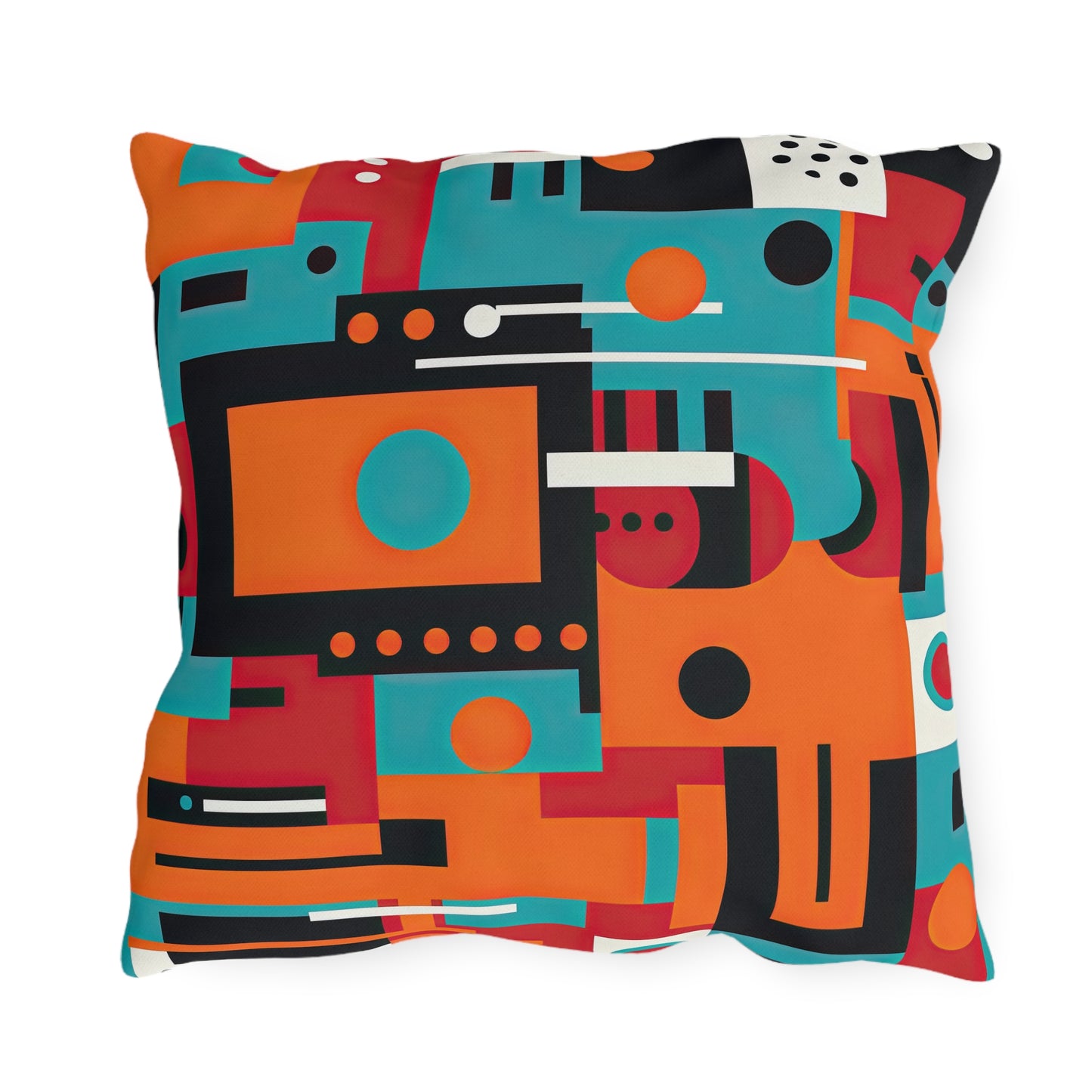 Quantum Reverie. Retro Avant-Garde Outdoor Pillows