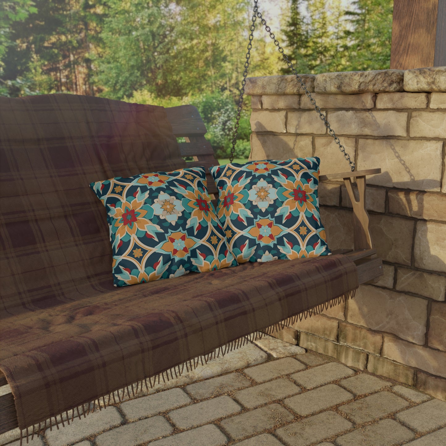 Serenade in Souk . Outdoor Pillows