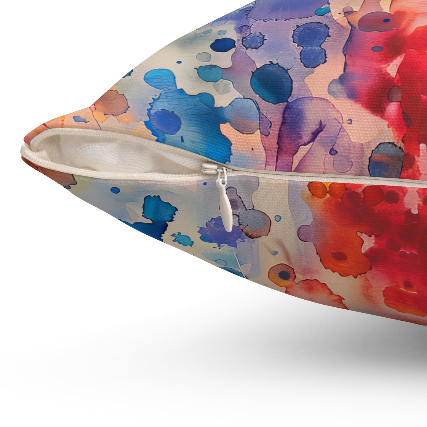 Hamsa Radiance Rainbow - Decorative Spun Polyester Cushion