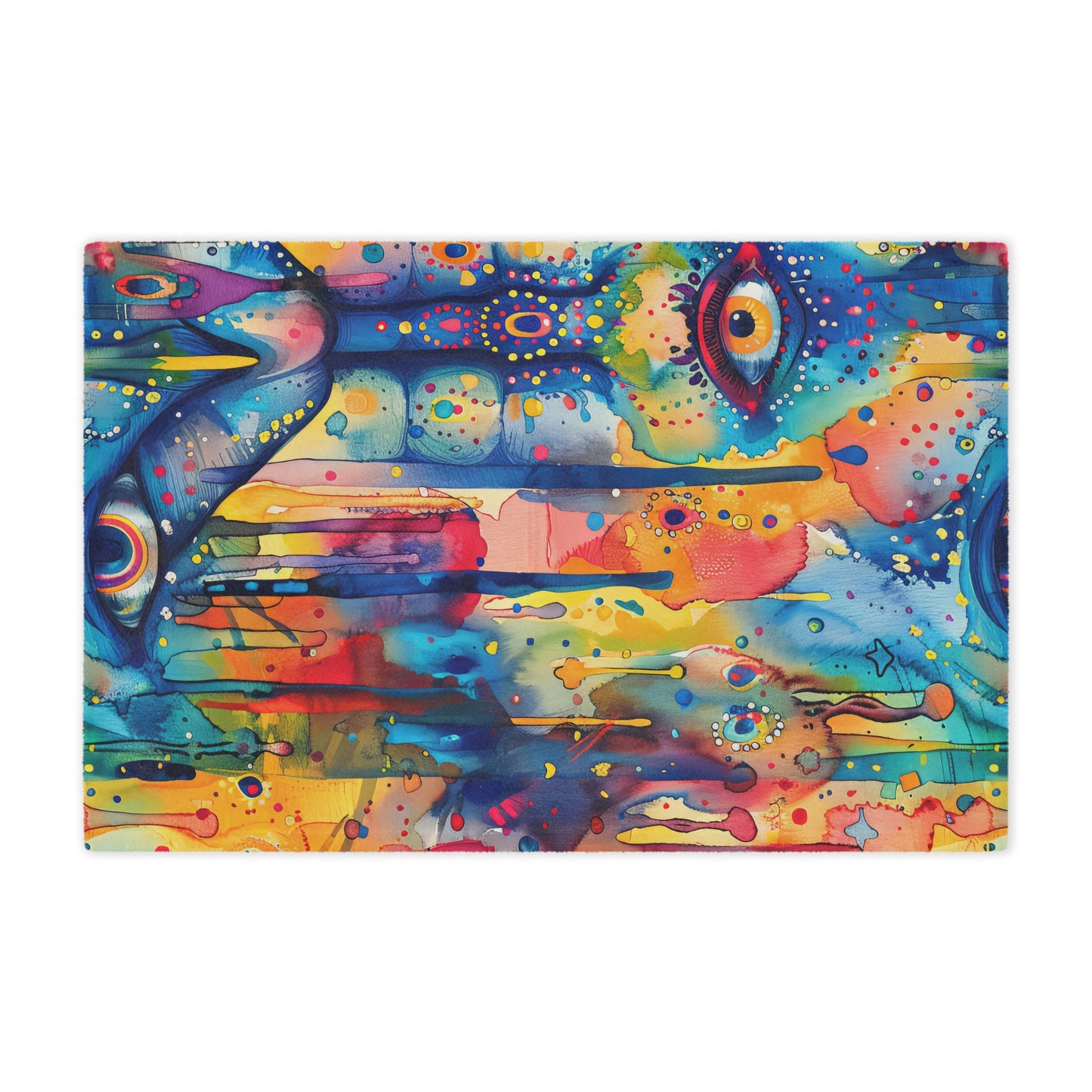 Hamsa Jewelburst. Cozy Artistic Microfiber Blanket.