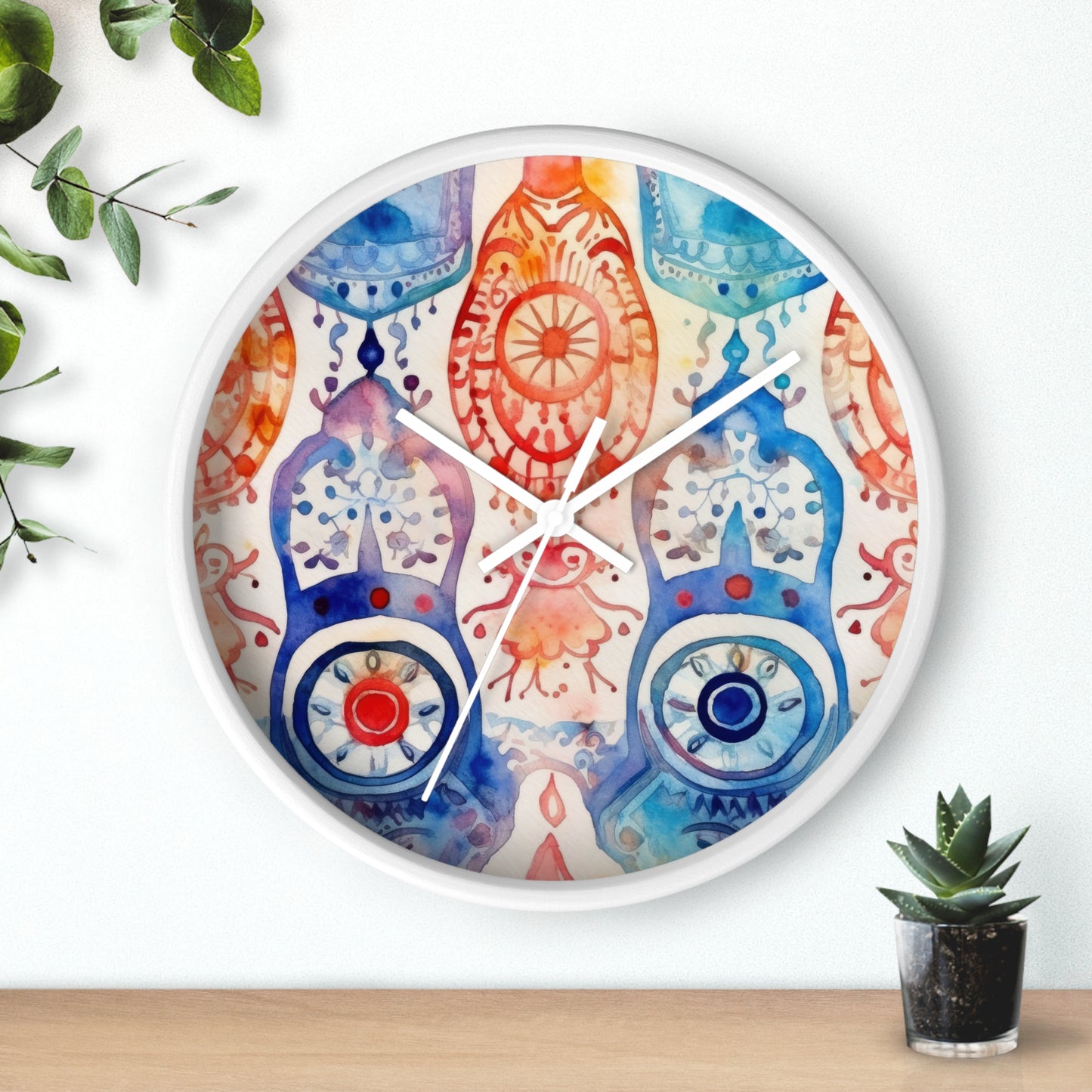 Omen of Hands. Wall Clock.